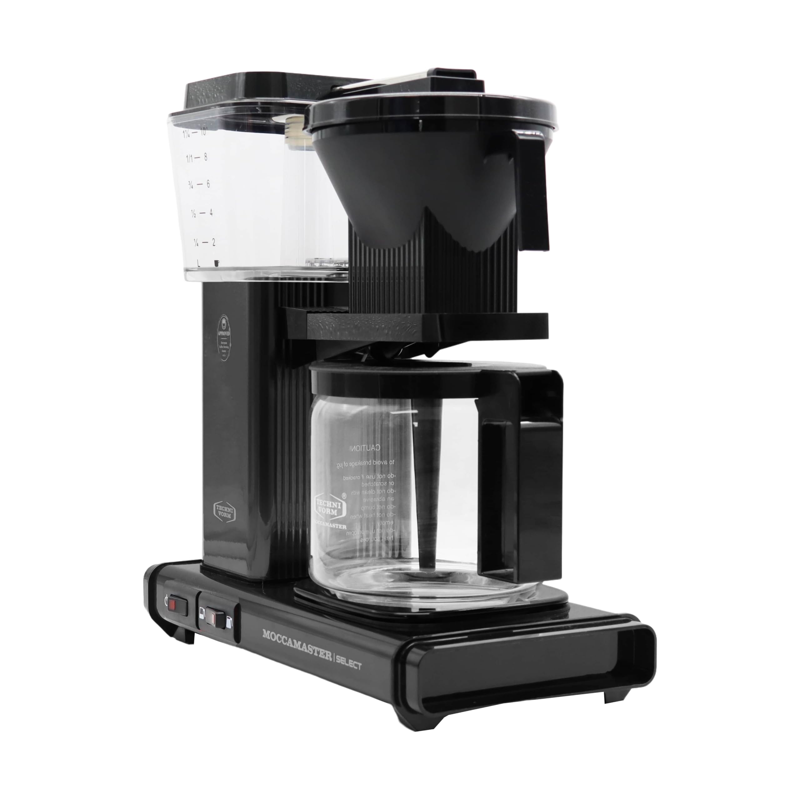 Moccamaster KBG Select Coffee Maker - 1.25L Black Drip Filter Coffee Machine for Home & Office Use