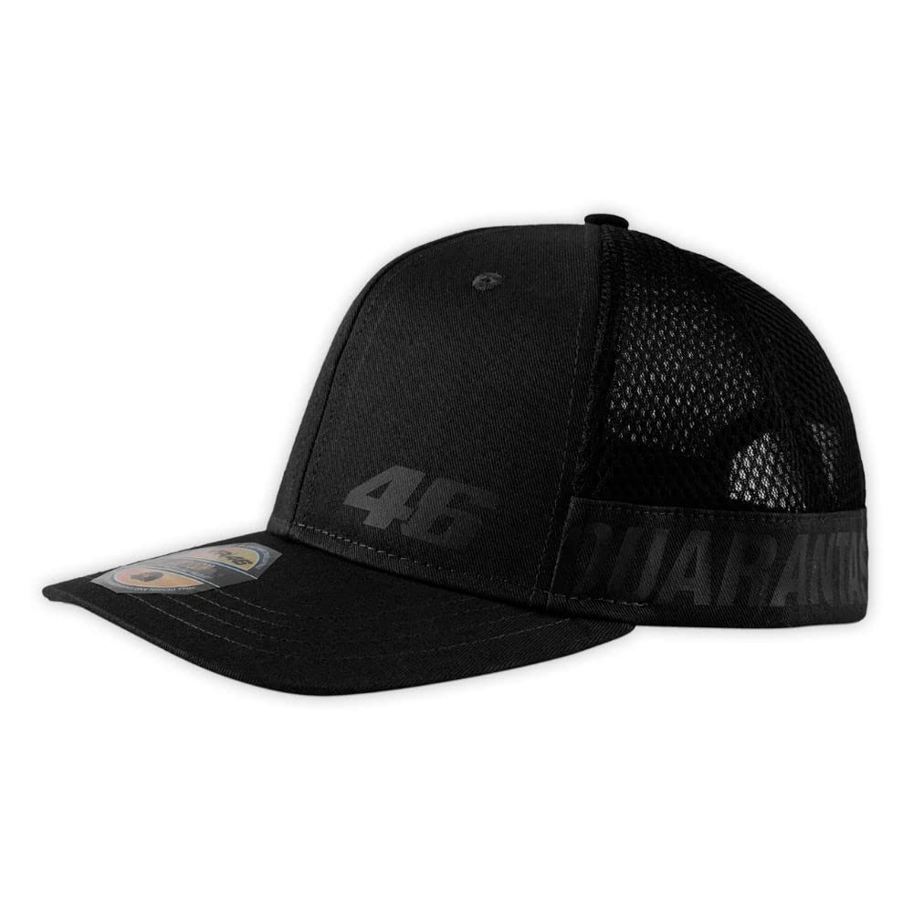 VR 46 Men's Mid Visor Cap - Lightweight Breathable Sun Hat for Motorcycle Riding, Golf, Fishing & Outdoor Activities