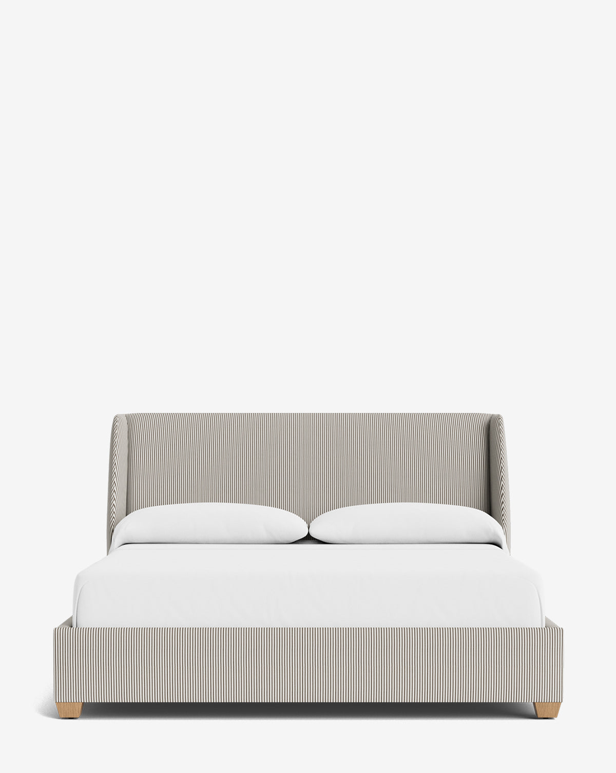 Walt Bed Low Headboard - Modern Minimalist Bed Frame for Small Spaces - Perfect for Apartments, Dorms & Guest Rooms
