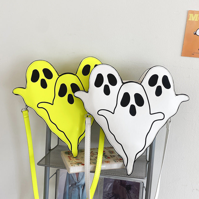 3D Cartoon Ghost Halloween Shoulder Bags for Women - Cute Crossbody Phone Purse with Funny Design | Perfect for Trick-or-Treating, Costume Parties & Spooky Outfits