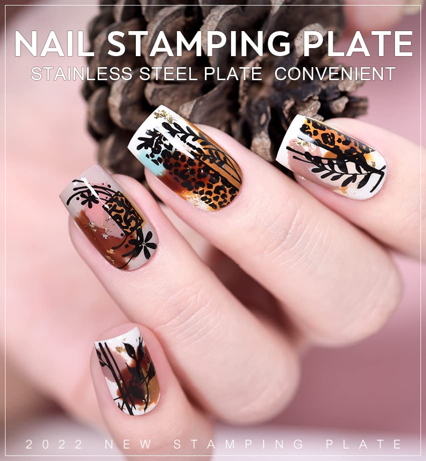 KADS Nail Stamping Plate - Fashion 090 Nail Art Design Template for DIY Manicure | Professional Nail Stamping Kit for Salon & Home Use | Perfect for Parties, Weddings & Special Occasions