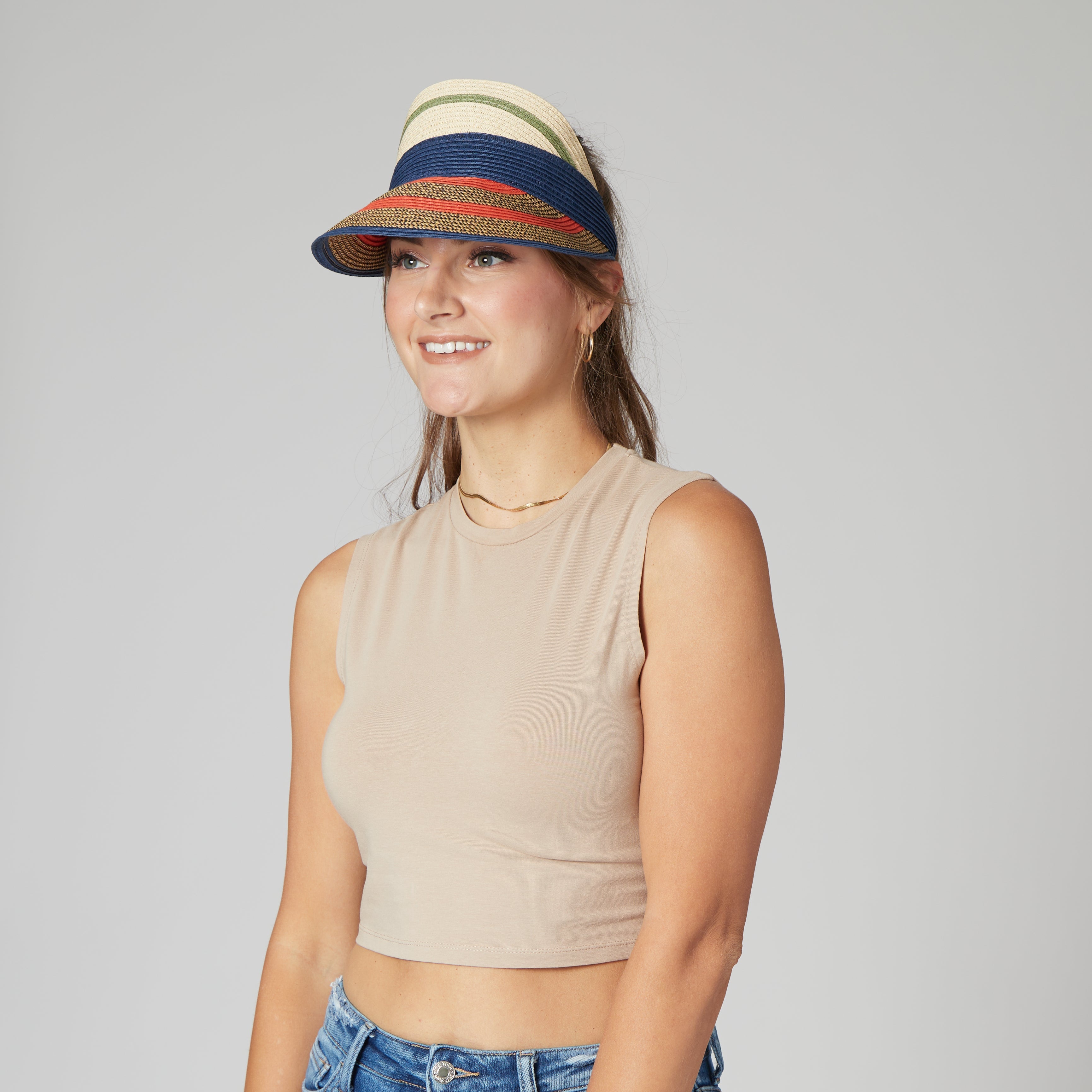 Bright Life Ultrabraid Visor - UV Protection Sun Visor for Running, Golf, Hiking & Outdoor Activities | Adjustable & Breathable Sports Cap for Men & Women