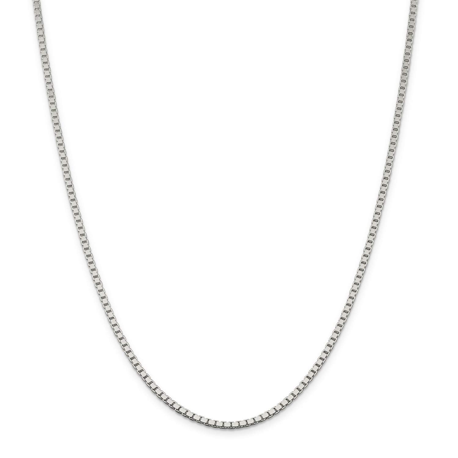 925 Sterling Silver Classic Box Chain Necklace, Bracelet or Anklet - Dainty Jewelry for Women, Gift for Her, Everyday Wear & Special Occasions