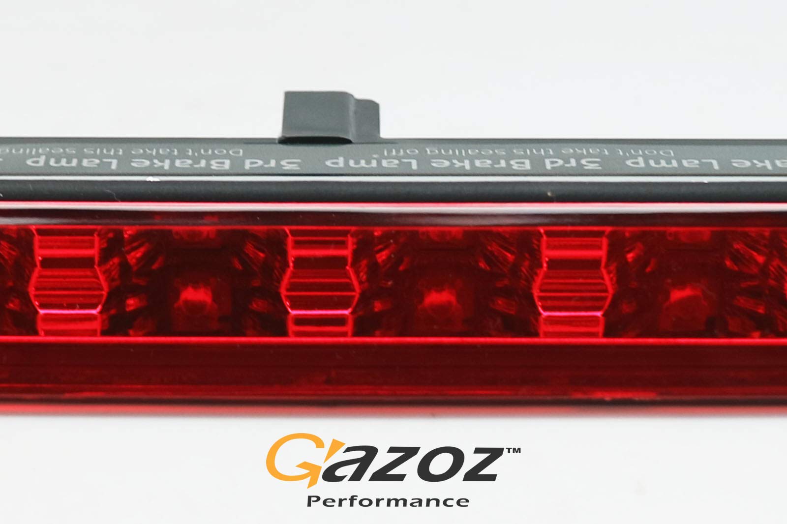 Red LED Third Brake Light with Red Lens - Compatible with Peugeot 206cc & 206 CC - High Visibility Stop Lamp for Enhanced Safety in Night Driving and Bad Weather Conditions