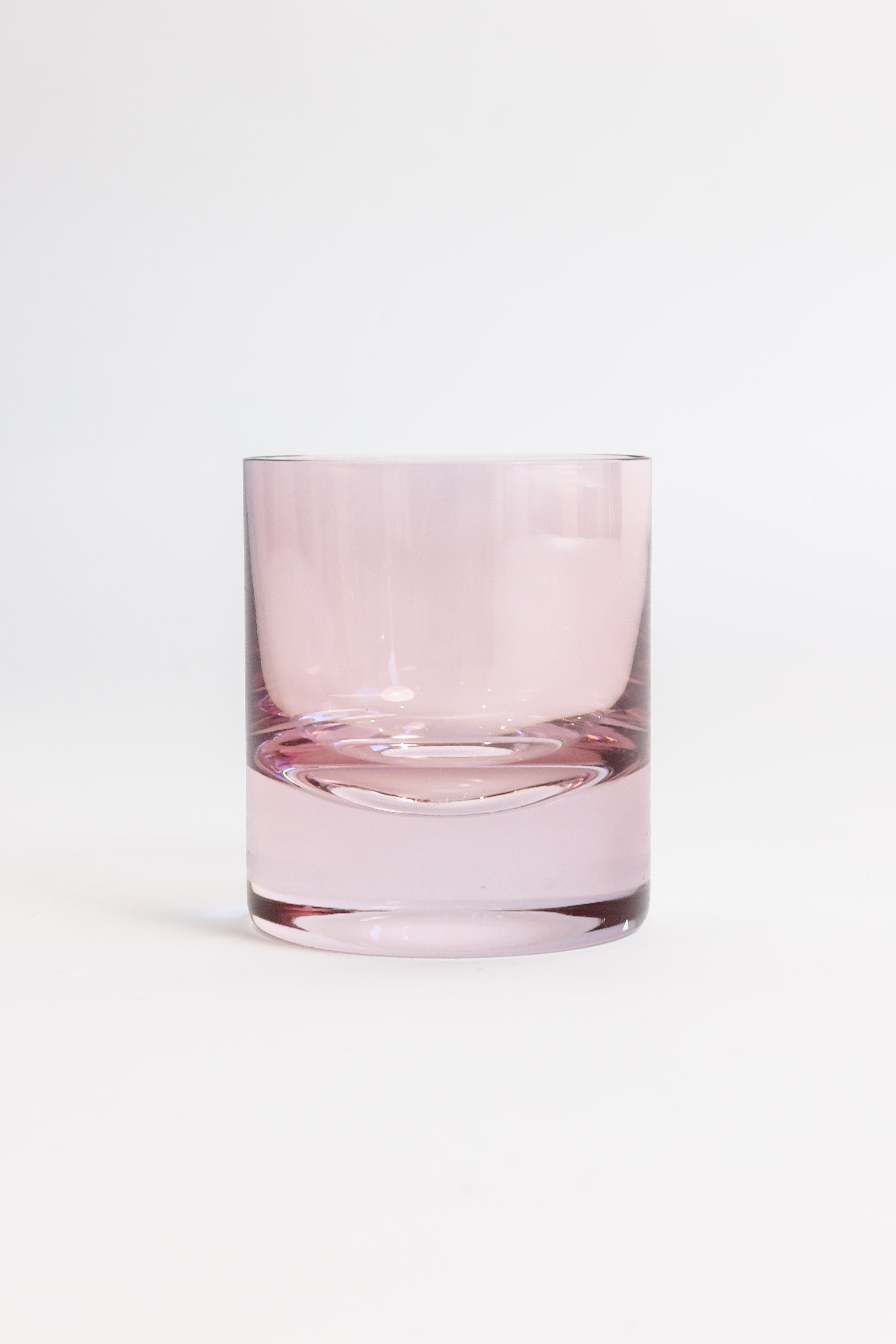 Estelle Colored Rocks Glass Set of 6 - Rose Pink Drinking Glasses for Cocktails, Whiskey & Juice | Perfect for Home Bar, Parties & Gifts