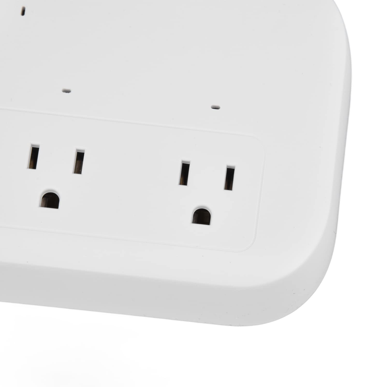 Smart Power Strip with 4 Outlets & 4 USB Ports - Surge Protector Extension Cord with Flat Plug, Works with Google Assistant & Alexa - Perfect for Home Office, Gaming Setup & Smart Home Devices