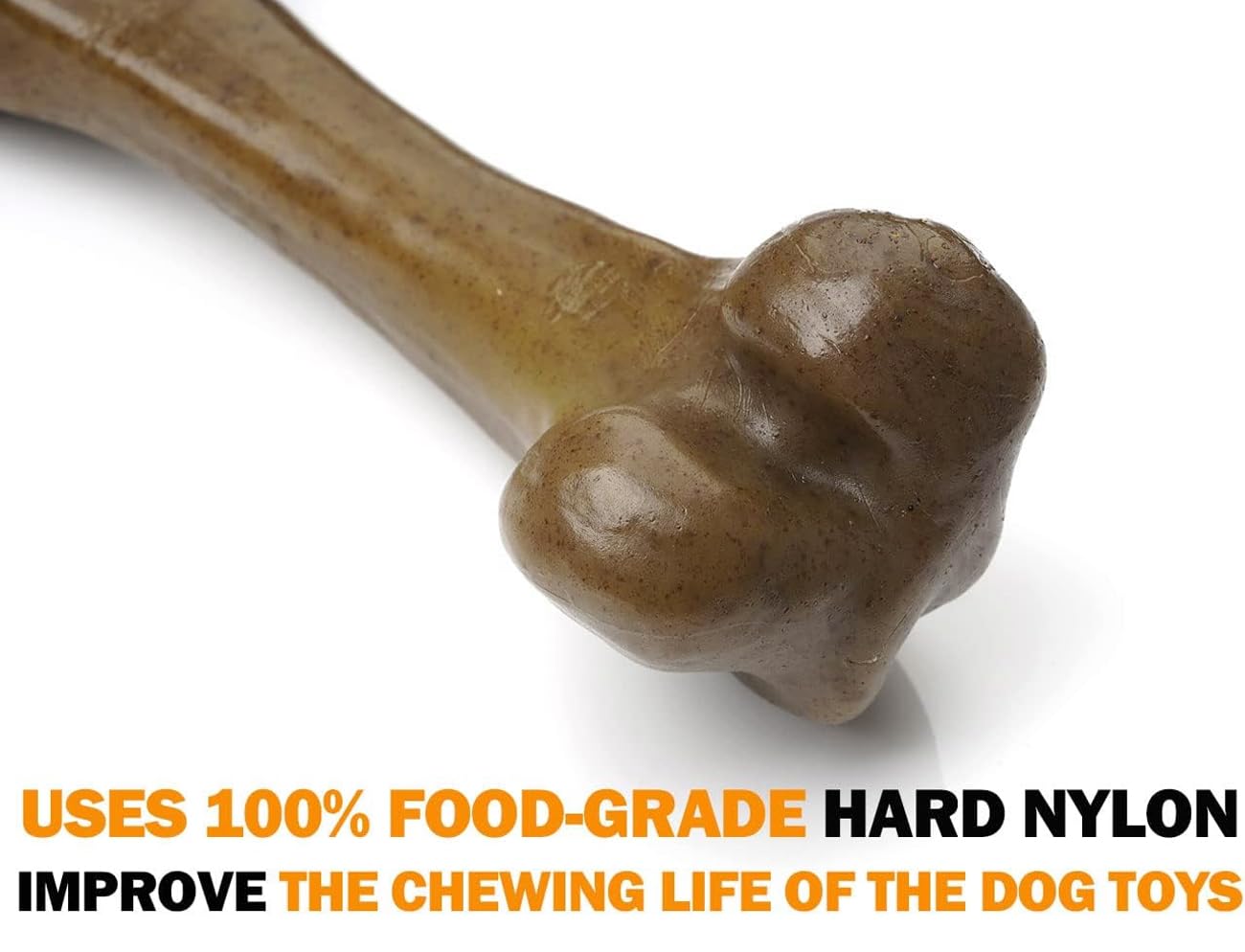 Indestructible Tough Dog Toys for Aggressive Chewers - Durable Nylon Dog Bones & Puppy Teething Toys for Medium/Large Breeds - Beef Flavor Interactive Chew Toys - Perfect for Playtime, Training & Anxiety Relief - Best Gift for Dogs