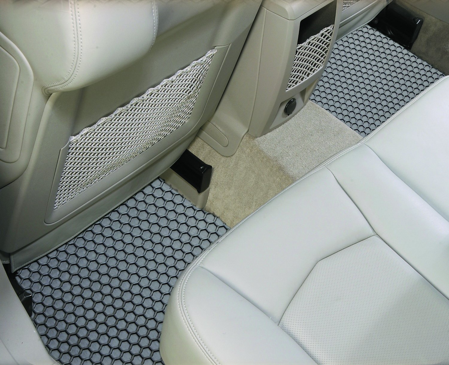 Hexomat Auto Floor Mats for Mini Paceman - 2pc, Gray Rubber - Perfect for All-Weather Protection