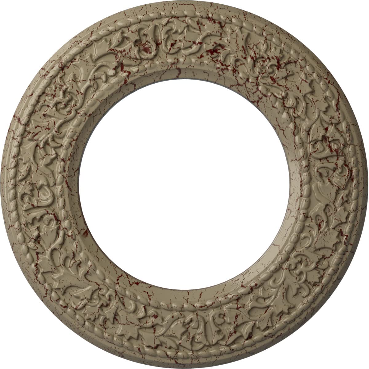 Ekena Millwork CM13BLGDC Jet Blackthorn Ceiling Medallion - 13 3/8