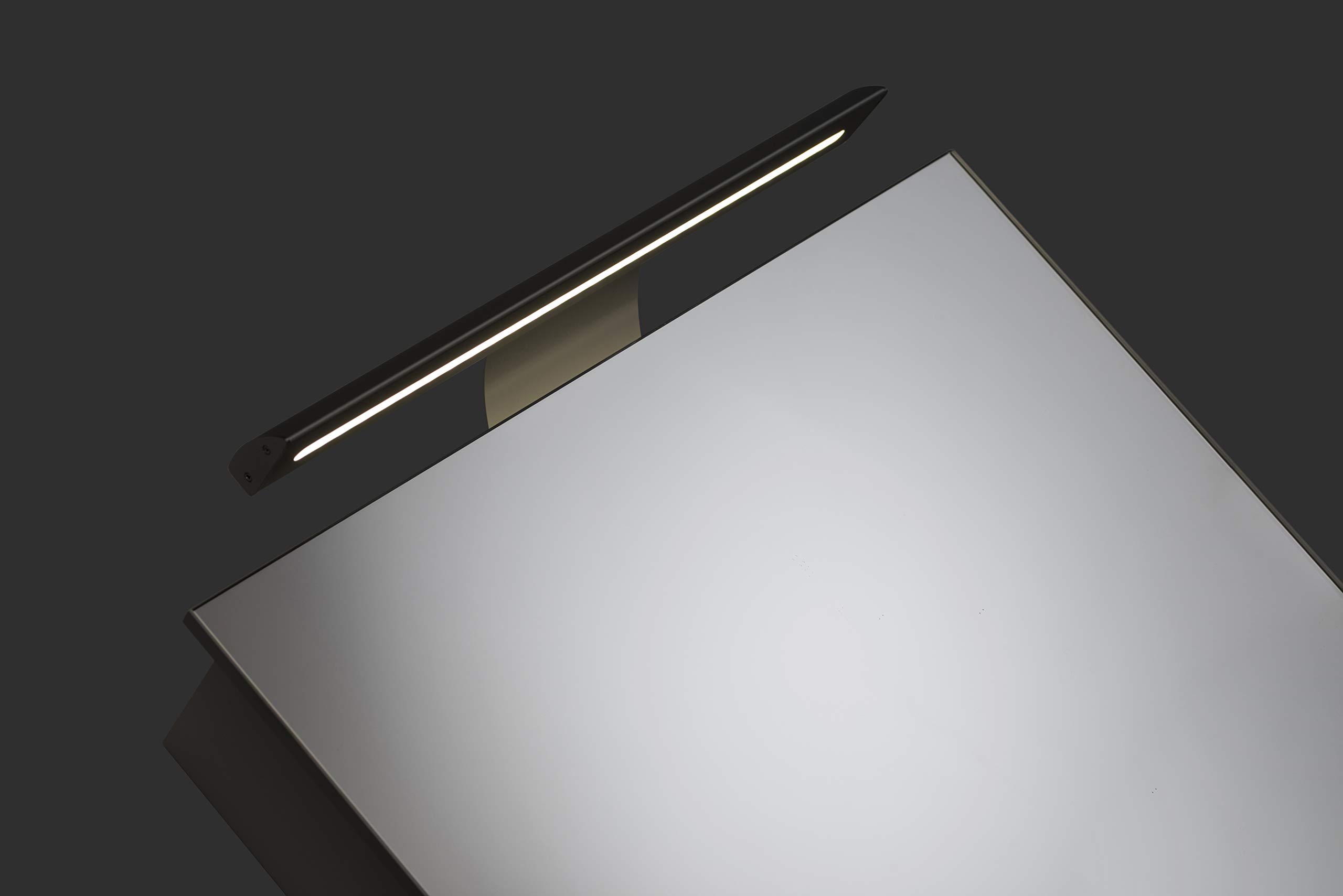 Croydex Madison Single Door Illuminated Bathroom Cabinet with LED Lighting Bar - Hang N Lock Fitting System for Easy Installation | Perfect for Modern Bathrooms, Vanities & Home Decor