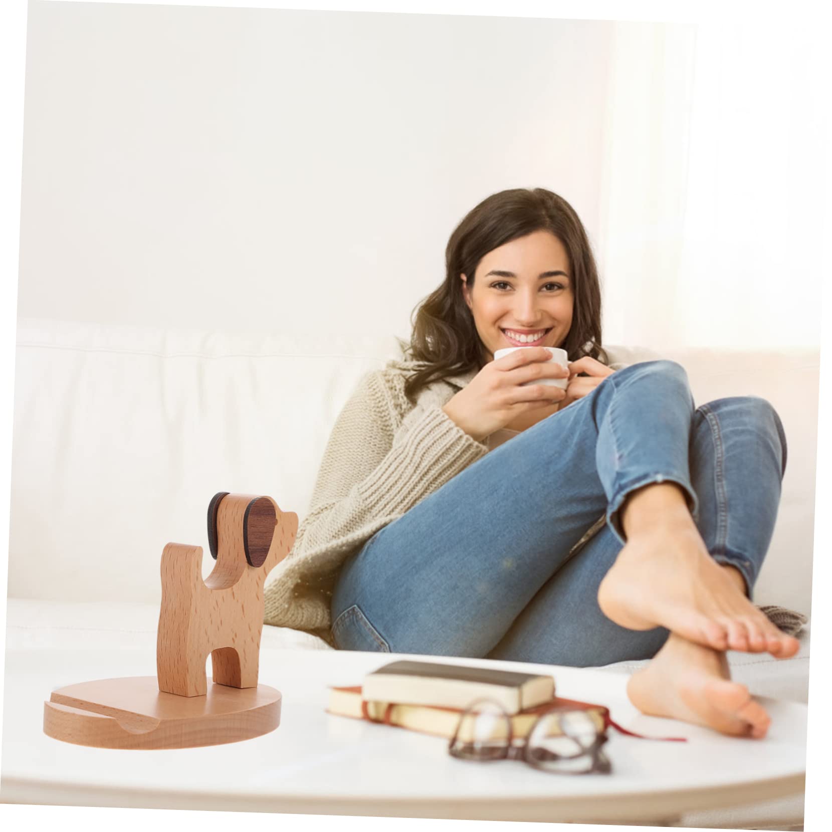 DOITOOL Cute Dog Phone Stand Holder - Adjustable Desk Organizer for iPhone, Samsung, Smartphones - Perfect for Office, Home, Bedroom & Car Use