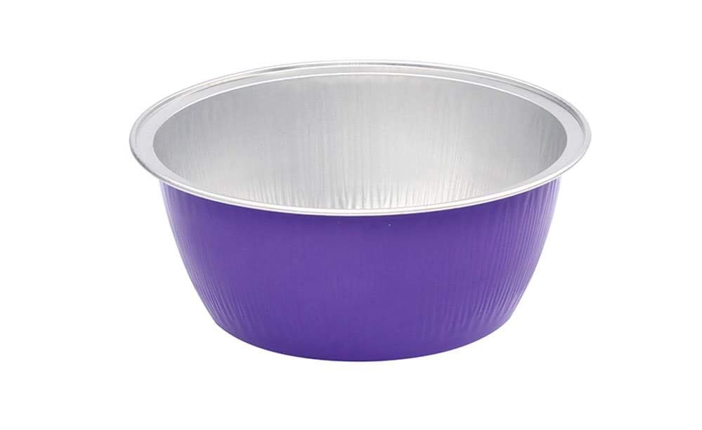 KitchenDance 4oz Disposable Colored Aluminum Foil Baking Cups - 1000-Pack Purple Mini Dessert Pans for Creme Brulee, Cupcakes, Muffins & Candy Making - Perfect for Home Baking, Party Treats & Commercial Kitchen Use
