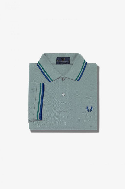 Fred Perry M12 Twin Tipped Polo Shirt for Men - Classic Slim Fit Cotton Pique Top for Casual Wear, Golf & Office