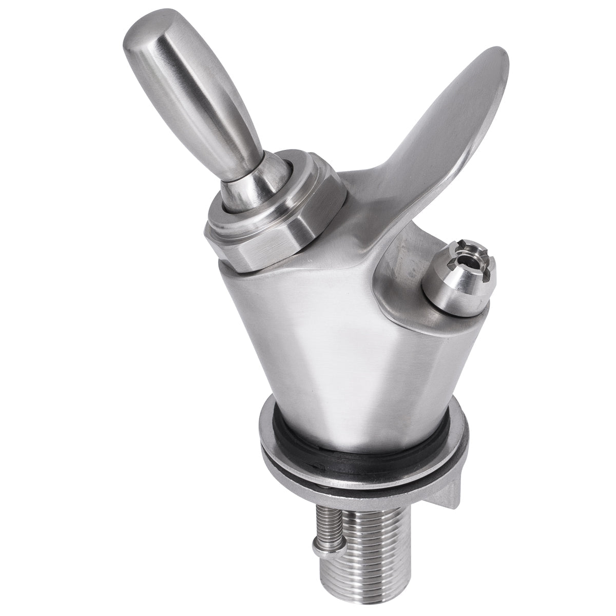 3Monkeez Compact Lever Handle Bubbler - Portable Water Pipe for Smooth Smoking | Perfect for Travel, Camping & Home Use