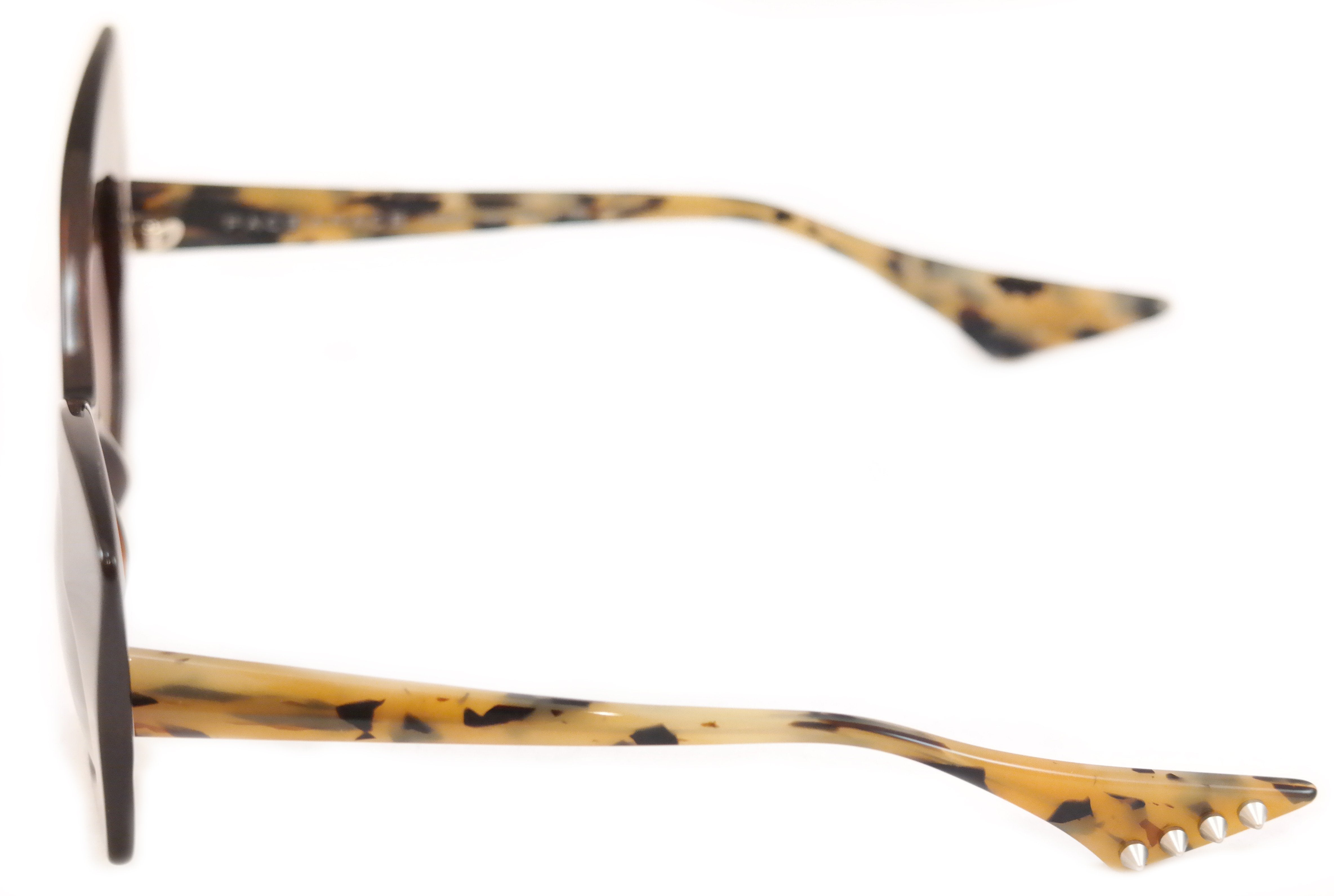 Face A Face Punk Her 4 222 Brown Safari Satin Sunglasses - Handmade in Italy - Perfect for Fashion & Outdoor Activities