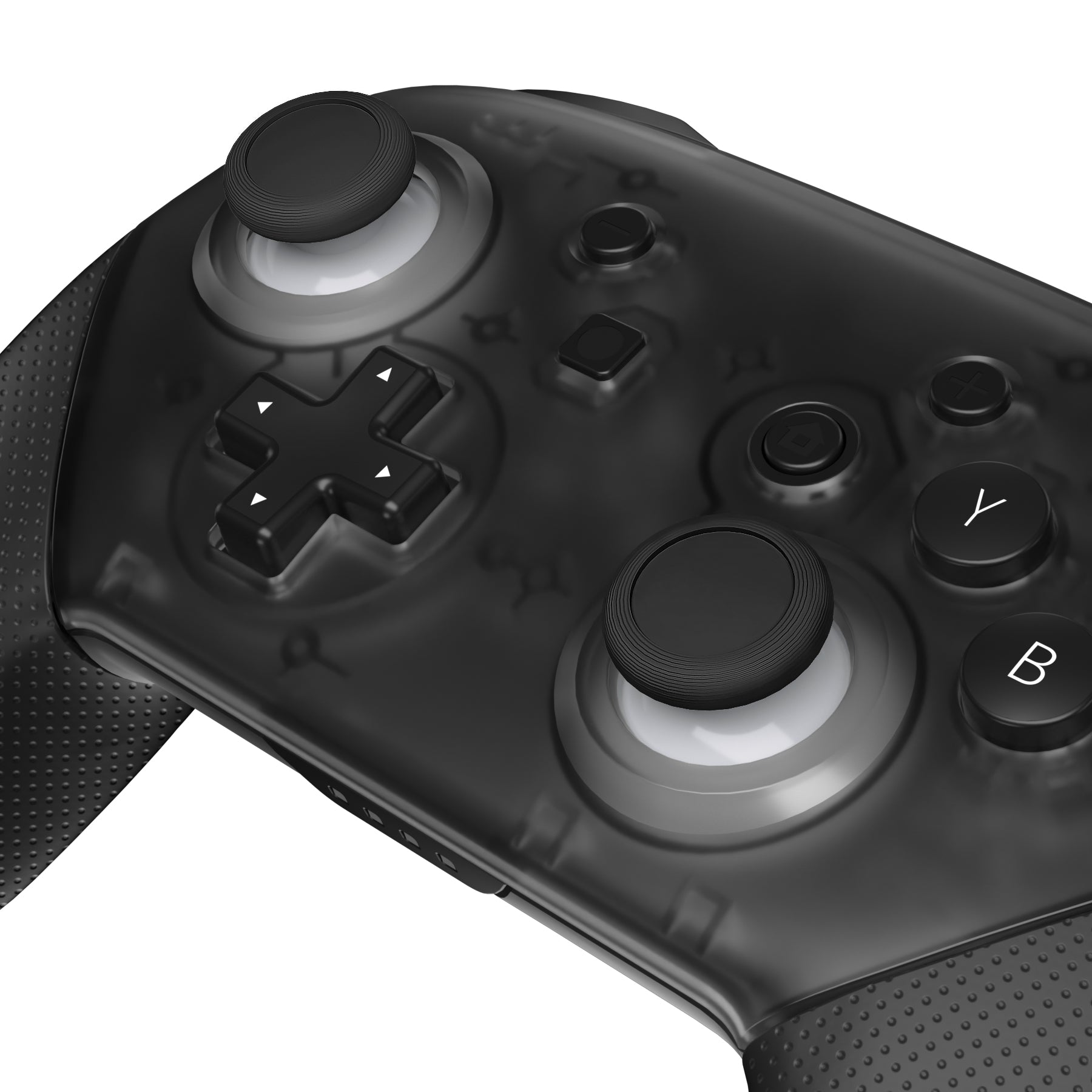 eXtremeRate Replacement Dual Color 3D Joystick Thumbsticks for Nintendo Switch Pro Controller - Robot White & Black | Enhanced Grip & Precision for Gaming | Perfect for FPS, Racing & Action Games