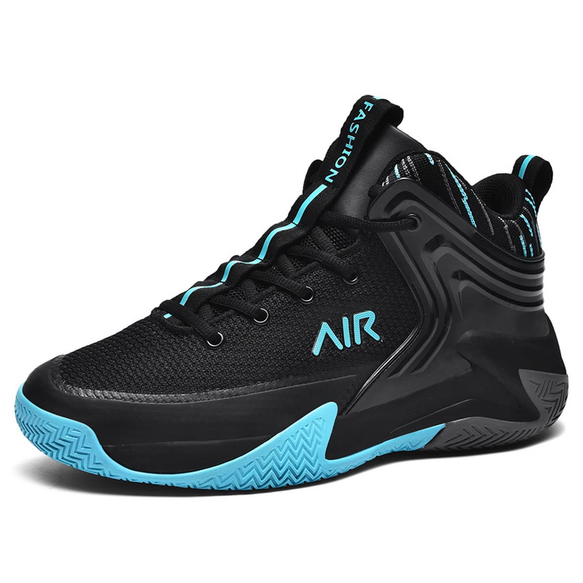 **Men's High-Top Basketball Shoes - Non-Slip Indoor & Outdoor Sports Sneakers for Court & Street Wear**