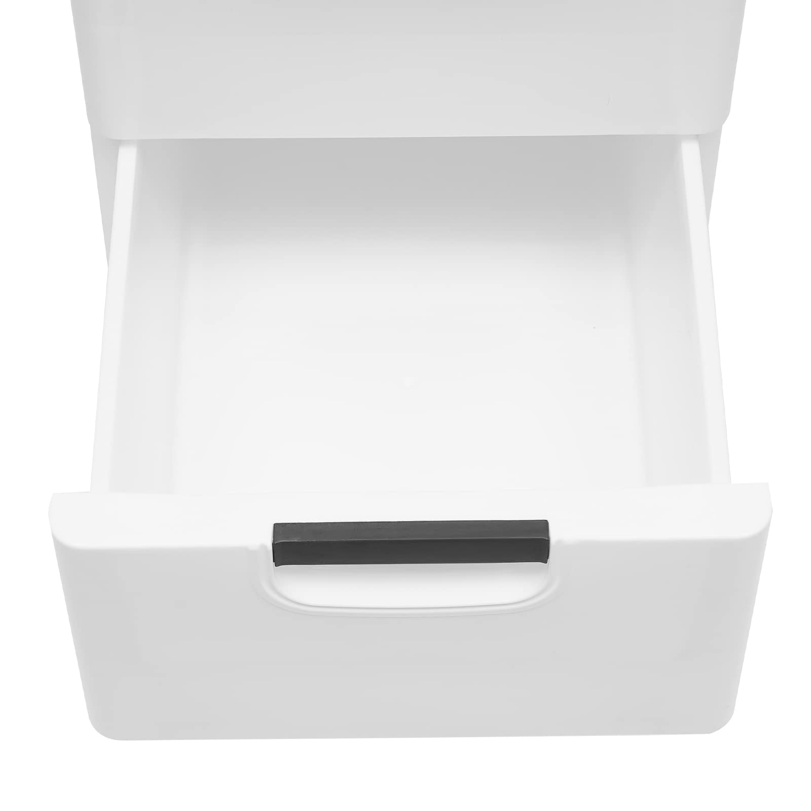 LOYALHEARTDY 5-Drawer Plastic Storage Dresser with Wheels - White Organizer Cabinet for Toys, Snacks, Clothes | Perfect for Bedroom, Living Room, Playroom & Kids Room Organization