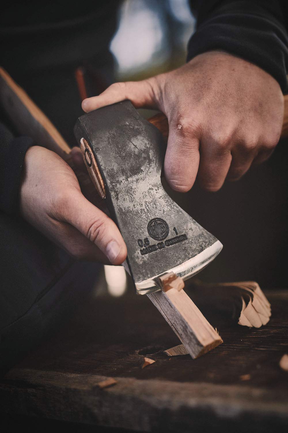 Hults Bruk Agelsjon Hand Hatchet - Premium Swedish Axe for Camping, Hiking & Outdoor Survival | Durable Wood Chopping Tool for Firewood & Bushcraft