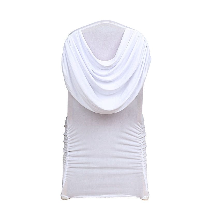 Premium Ruched Fitted Spandex Banquet Chair Covers - Elegant Stretchable Event Chair Slipcovers for Weddings, Parties & Formal Occasions