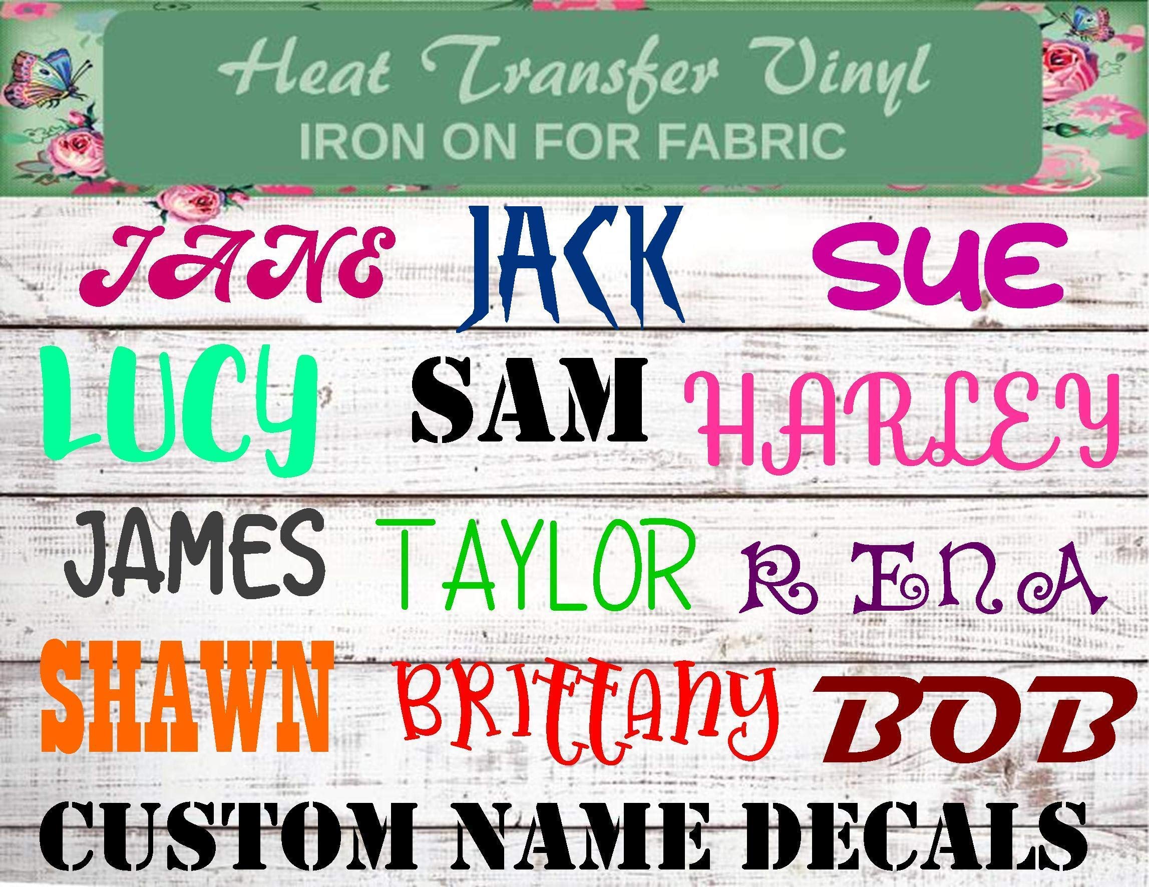 Custom Personalized Stocking Iron-On Decals - DIY Name Patches for Christmas Stockings, Shirts & Gifts | Perfect for Holiday Decor, Birthday Parties & Family Celebrations
