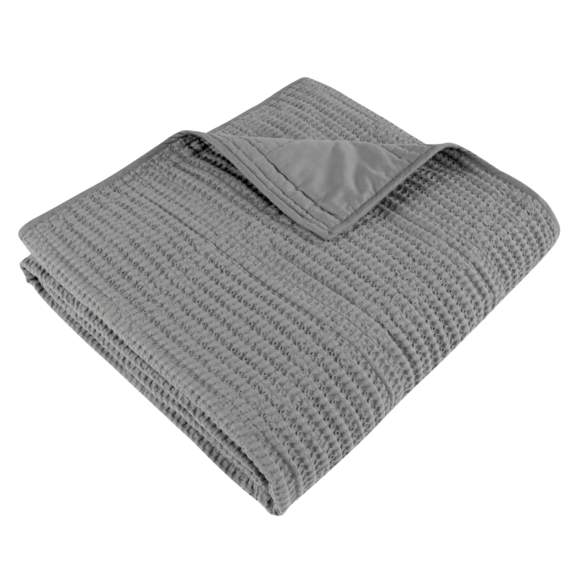 Cozy Cloud Waffle Quilted Throw Blanket - Ultra Soft Lightweight Bedspread for Couch, Sofa & Bed - Perfect for Winter Nights, Movie Time & Home Decor