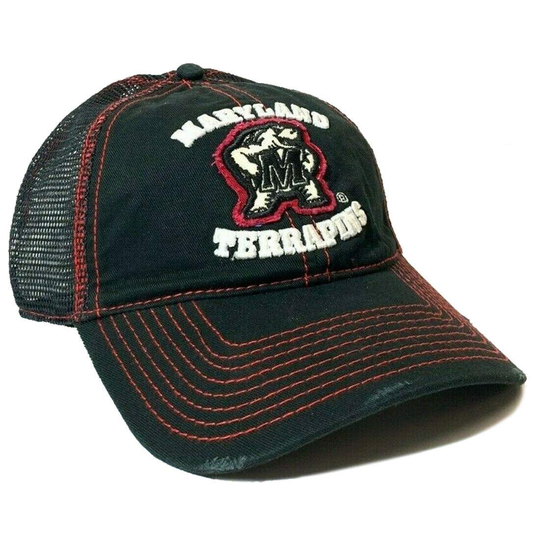 University of Maryland Terrapins Embroidered Snapback Hat - Adjustable Mesh Back Baseball Cap for Men & Women - Perfect for Game Day, Tailgating & College Fan Gifts