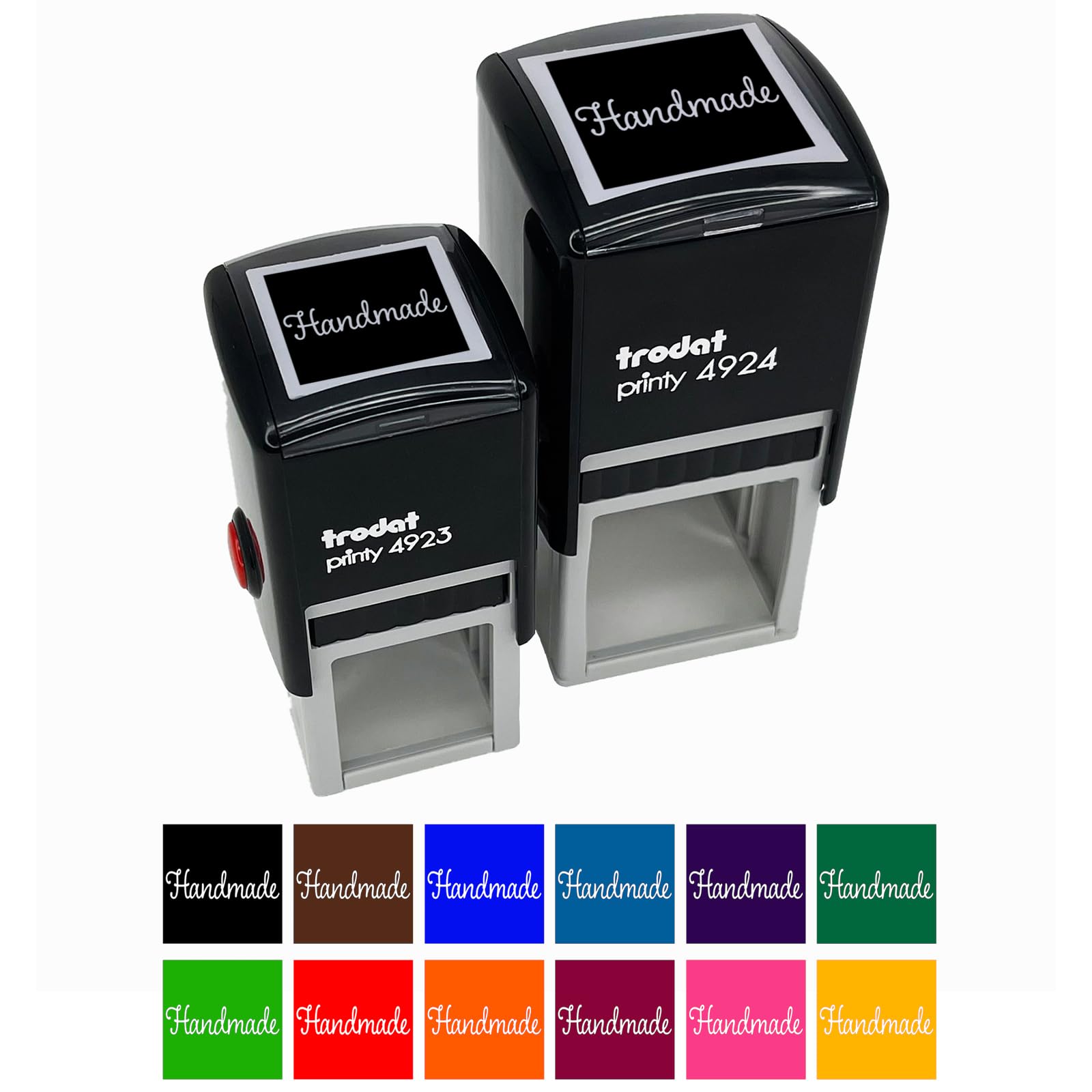 Handmade Self-Inking Rubber Stamp with Blue Ink - 1.5 Inch Large Custom Stamp for Business, Crafting & DIY Projects - Perfect for Office, Scrapbooking & Gift Wrapping