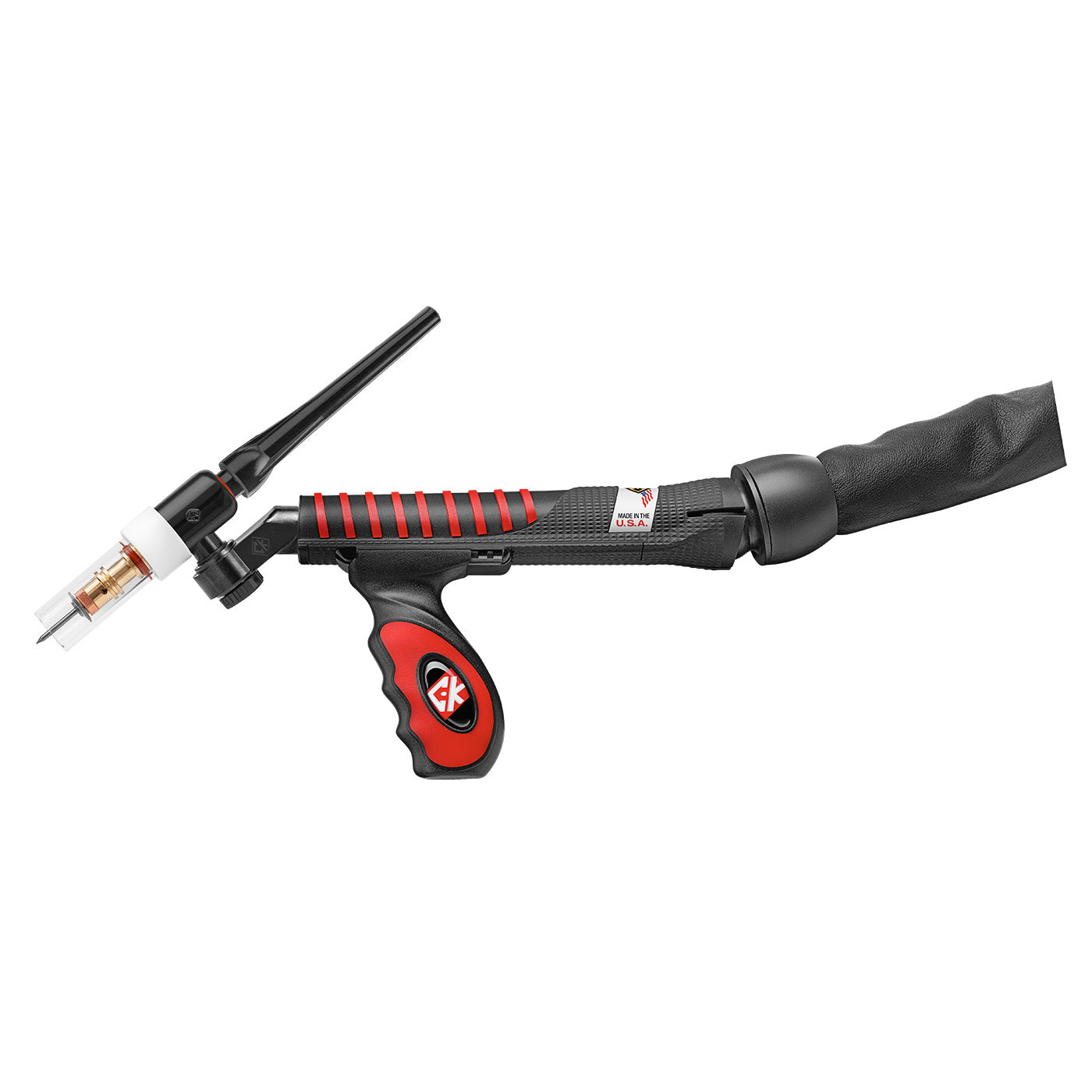 CK Worldwide UltraTIG Flex Loc 250 Amp TIG Welding Torch with SuperFlex Cable - Professional TIG Welder Accessory for Precision Metal Fabrication & Repair