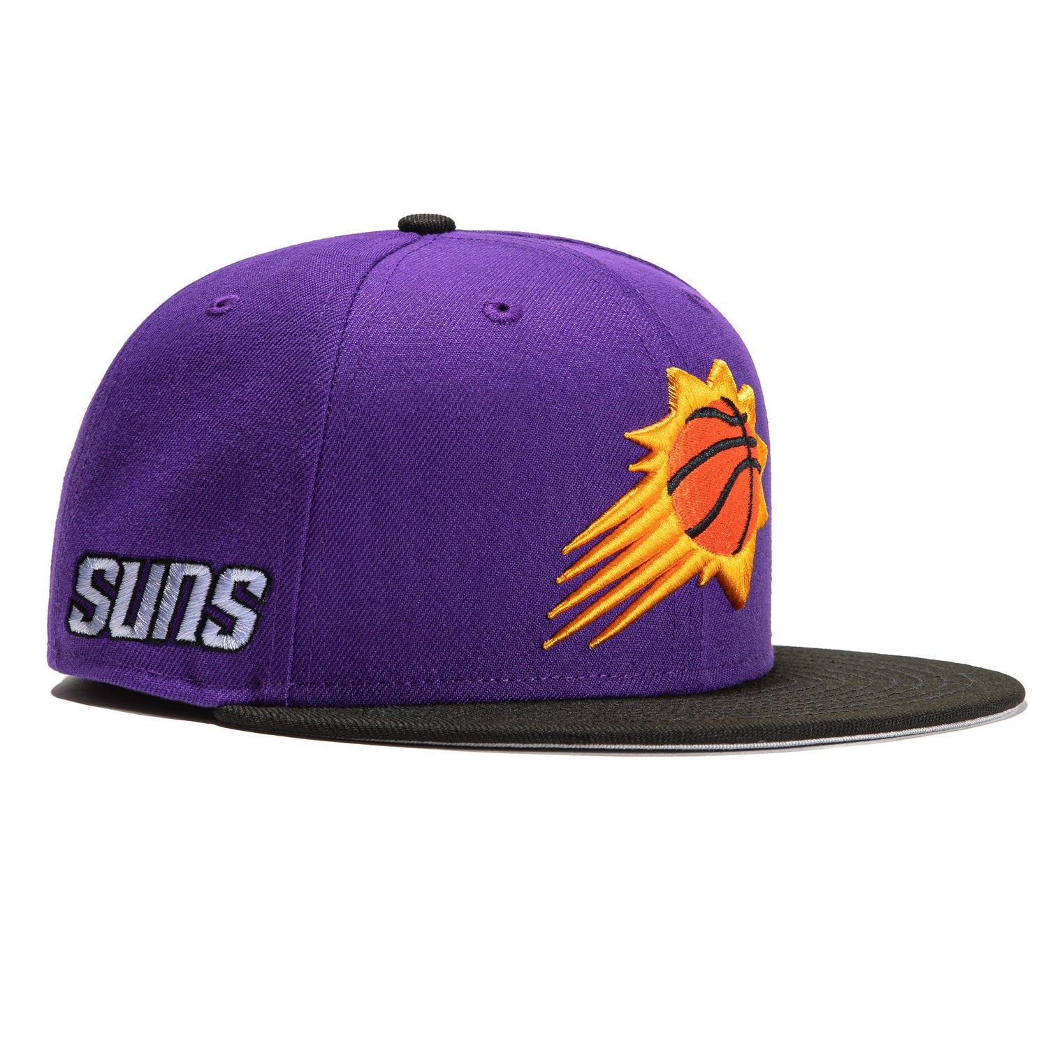 New Era 9Fifty Phoenix Suns Burst Snapback Hat - Purple & Black Adjustable Baseball Cap for Men & Women - Perfect for Basketball Games, Streetwear Fashion & Sun Protection
