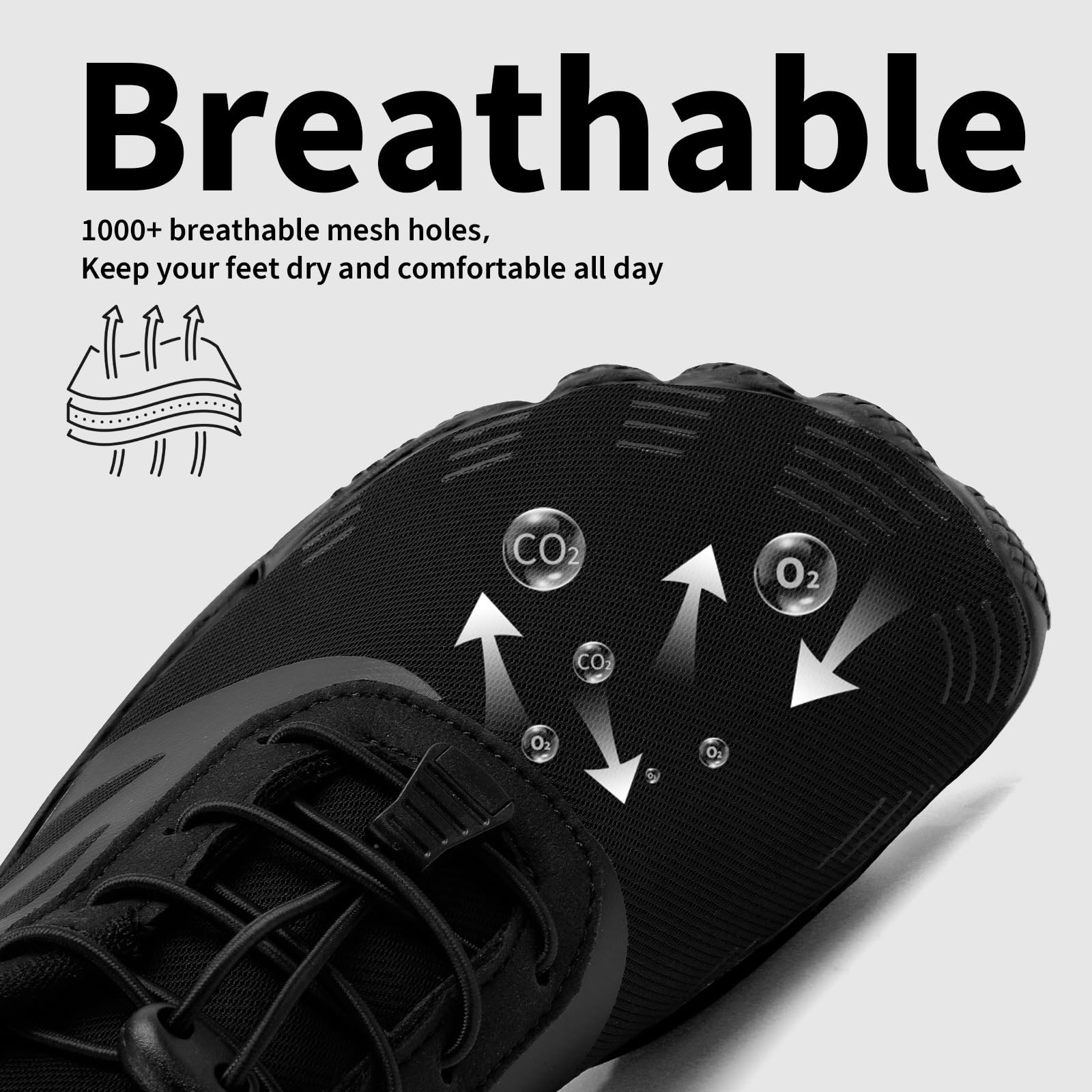 Grand Attack Barefoot Shoes for Women - Wide Toe Box Zero Drop Minimalist Footwear for Wrestling, Weightlifting, Gym & Fitness - Breathable Lightweight Design for Natural Movement & Cross Training