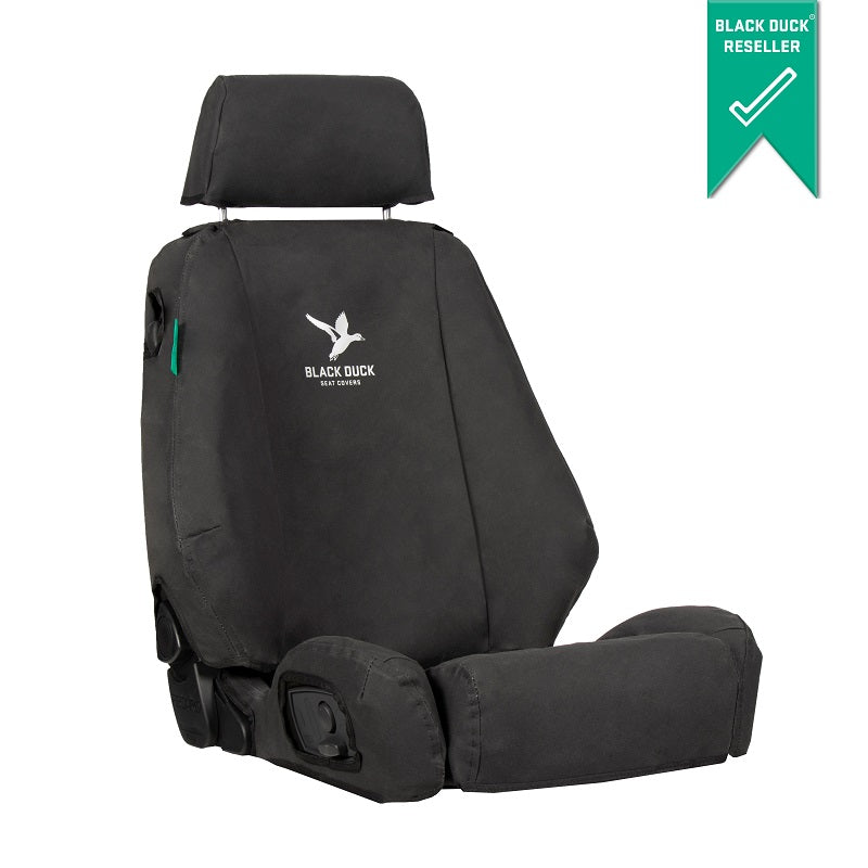 Premium Black Duck Canvas Seat Covers for UD MK Series (MK175+) & PK Series Trucks 2003-2008 | Heavy-Duty Waterproof Protection for Work Trucks & Off-Road Vehicles