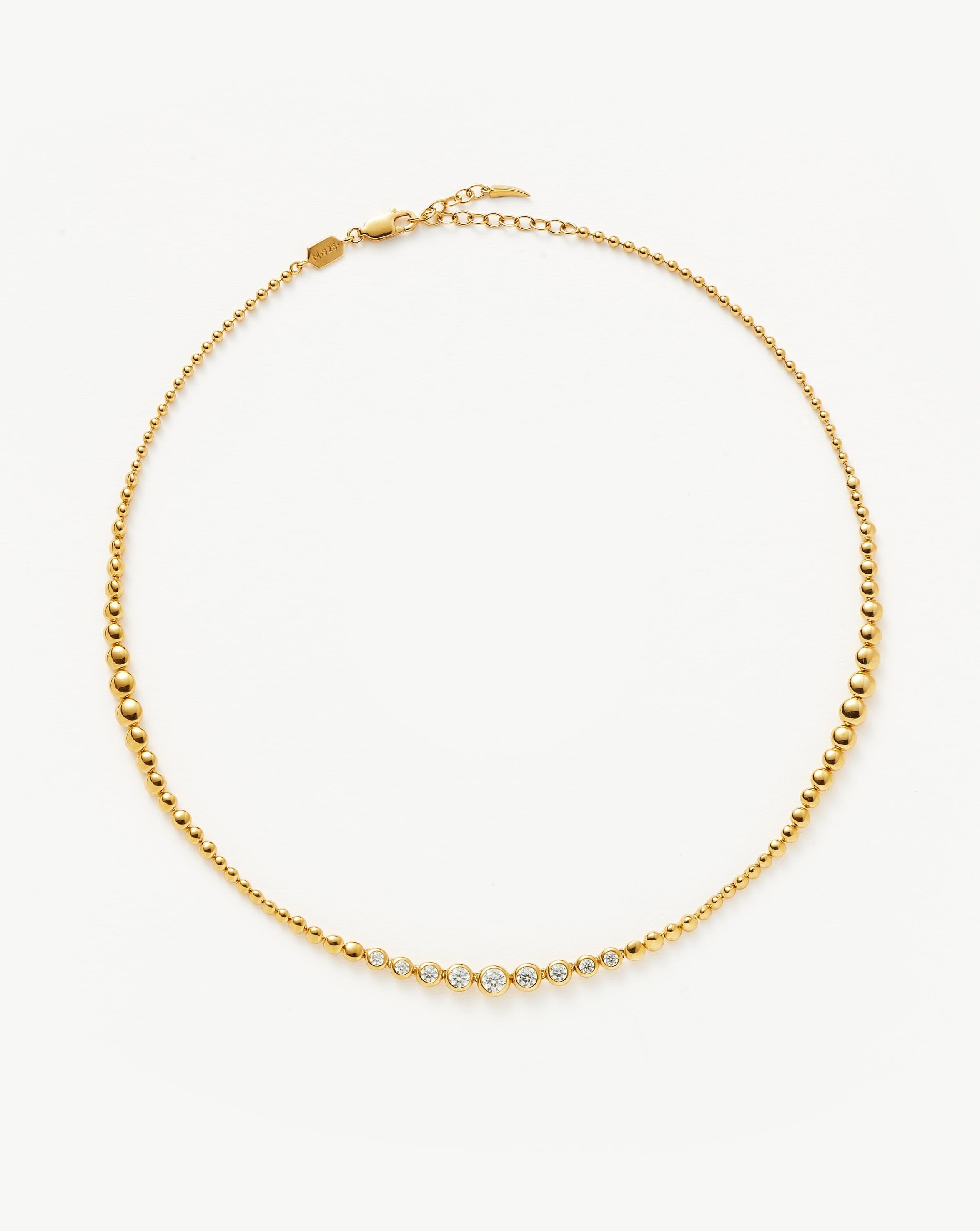 Elegant Tennis Beaded Choker Necklace for Women - Stylish Beaded Jewelry for Sports, Casual Wear & Fashion Accessories