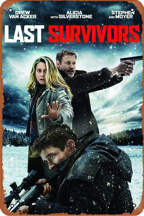 Last Survivors Movie Poster Vintage Metal Tin Sign - 12x8 Inch Retro Wall Art for Bars, Coffee Shops & Home Decor - Perfect for Man Caves, Theaters & Game Rooms