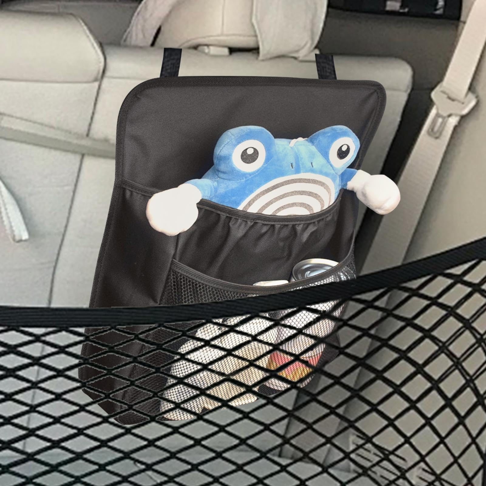 Waterproof Car Back Seat Organizer with Tissue Box Holder - Travel Storage Pouch for Phones, Sunglasses & Essentials | Perfect for Road Trips, Family Outings & Daily Commutes