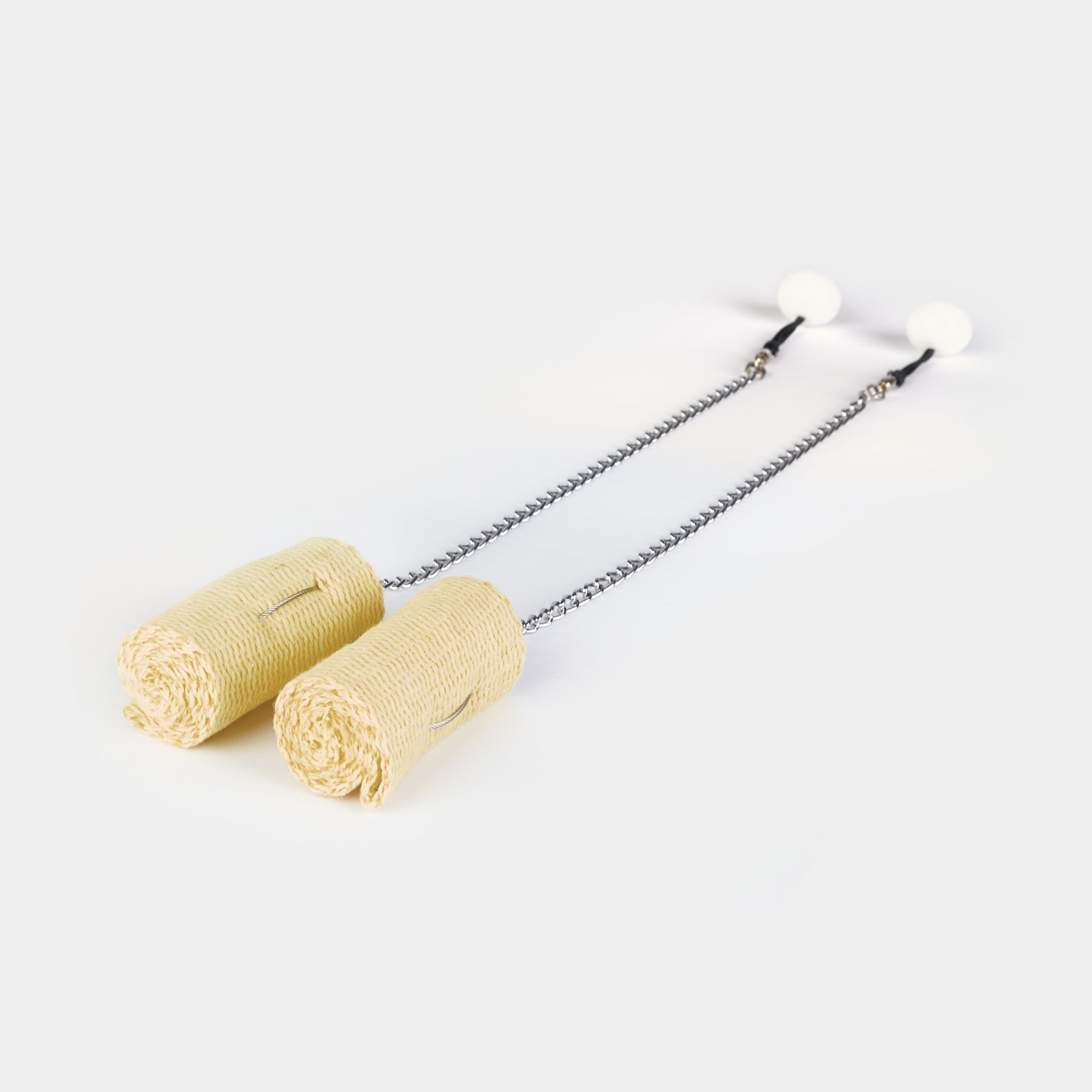 Fire Poi Set with 100mm Wicks - Professional Spinning Fire Performance Props for Fire Dancing, Flow Arts, and Circus Shows - Perfect for Performers, Fire Enthusiasts, and Outdoor Events