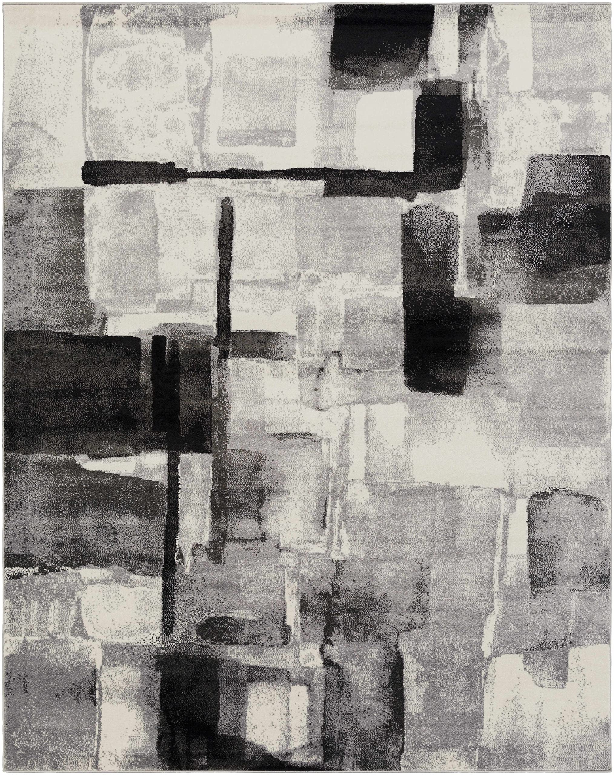 Hauteloom Porterville Modern Area Rug for Living Room & Bedroom - Soft Non-Slip 2' x 2'11