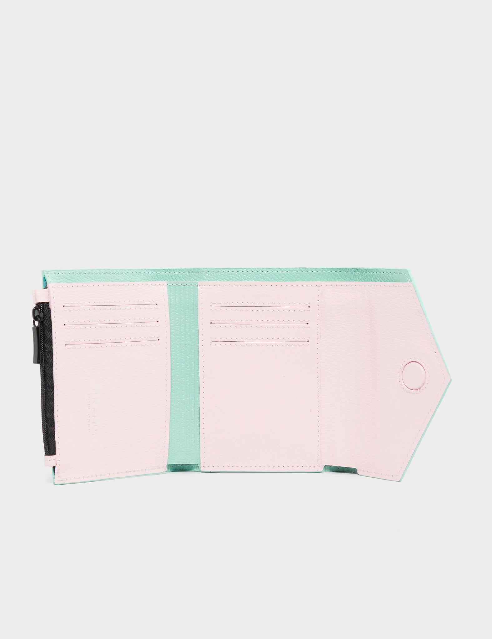 Fiona Oceanic Green Genuine Leather Wallet - Hairy Harold Design - Stylish & Durable for Everyday Use, Travel & Gifts