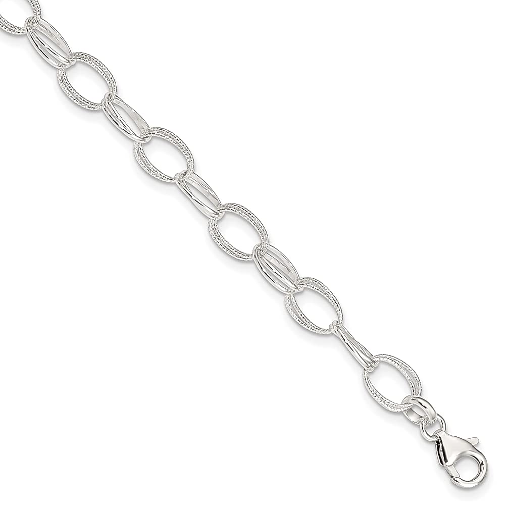 925 Sterling Silver Link Anklet - Dainty Ankle Chain Bracelet for Women | Elegant Beach Jewelry Gift for Her | Perfect for Summer Vacations, Weddings & Casual Wear