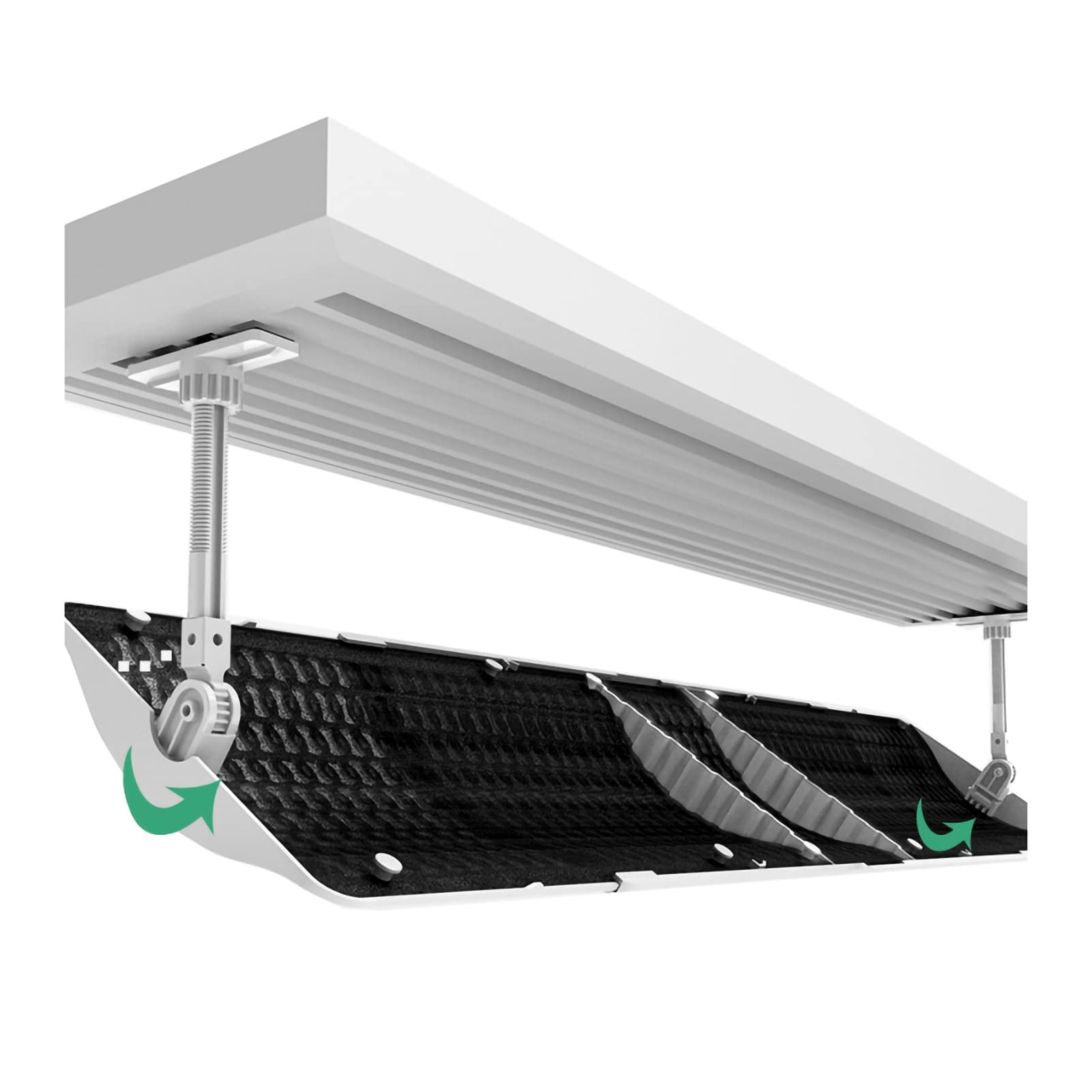 Adjustable Telescopic Air Conditioner Deflector (74-106cm) - Central AC Vent Extender for Better Cooling & Heating Airflow - Perfect for Home, Office & Public Spaces - Improve Comfort & Energy Efficiency