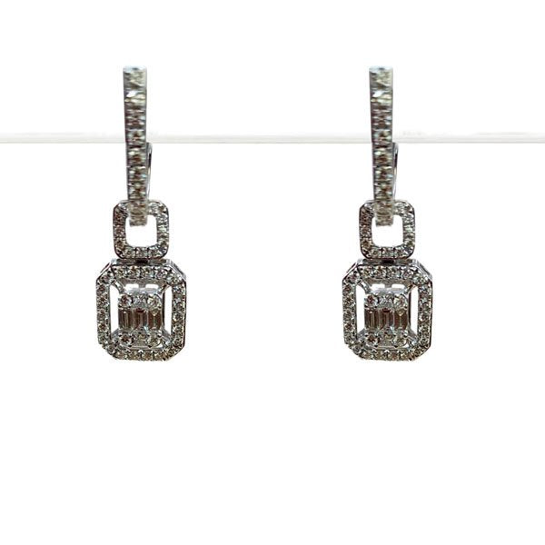 14K White Gold Diamond Stud Earrings for Women - Elegant & Timeless Jewelry Gift for Wedding, Anniversary & Special Occasions