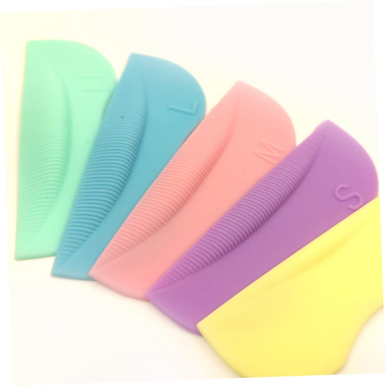 Minkissy 2 Sets Reusable Silicone Eyelash Lifting Pads - 5 Pairs x 2 for Professional Salon & Home Lash Lift Treatments | Perfect for DIY Eyelash Extensions & Beauty Enhancement