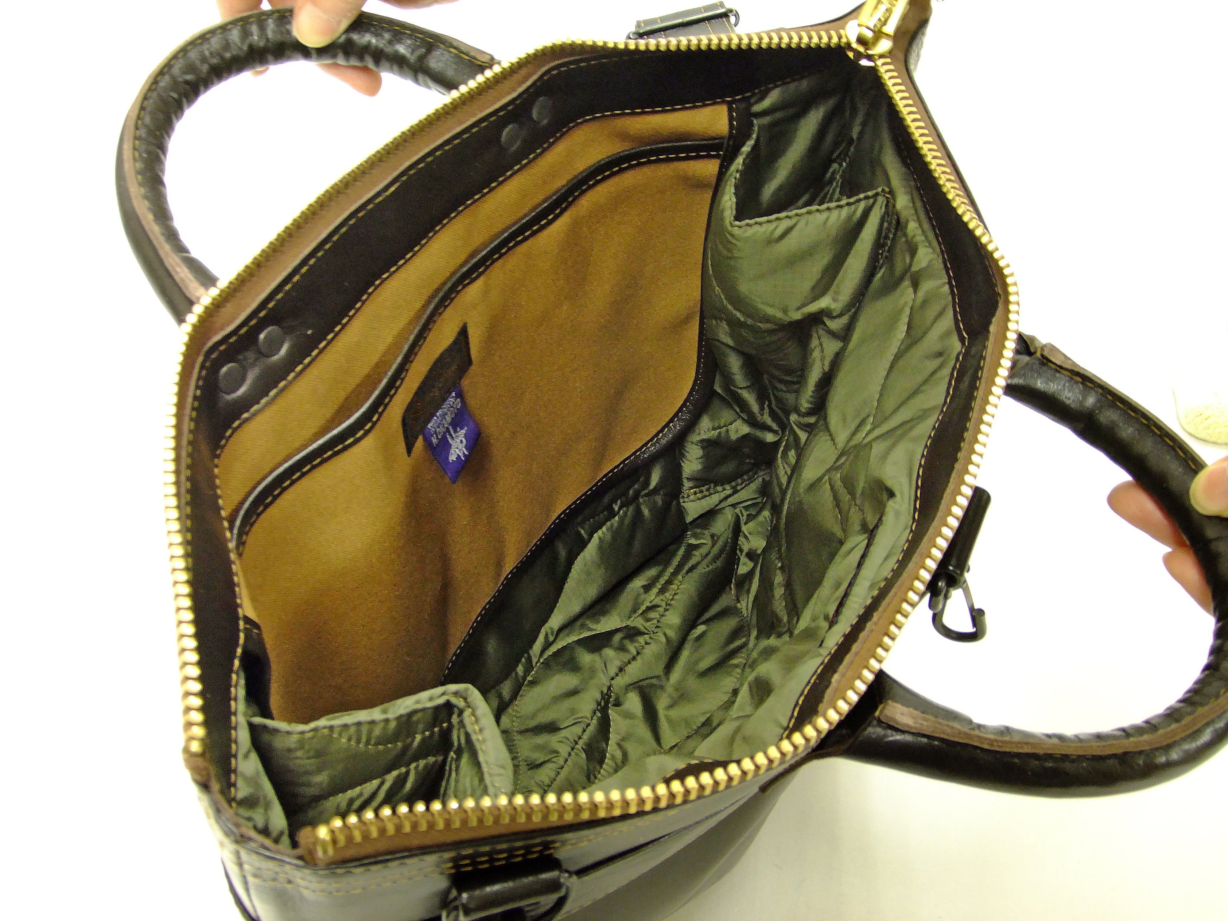Vintage USAF Military Inspired Leather Shoulder Bag for Men - Brown Genuine Leather with Brass Zipper - TMA2418 050 - Perfect for Casual Outings, Travel & Everyday Carry (ECDC)