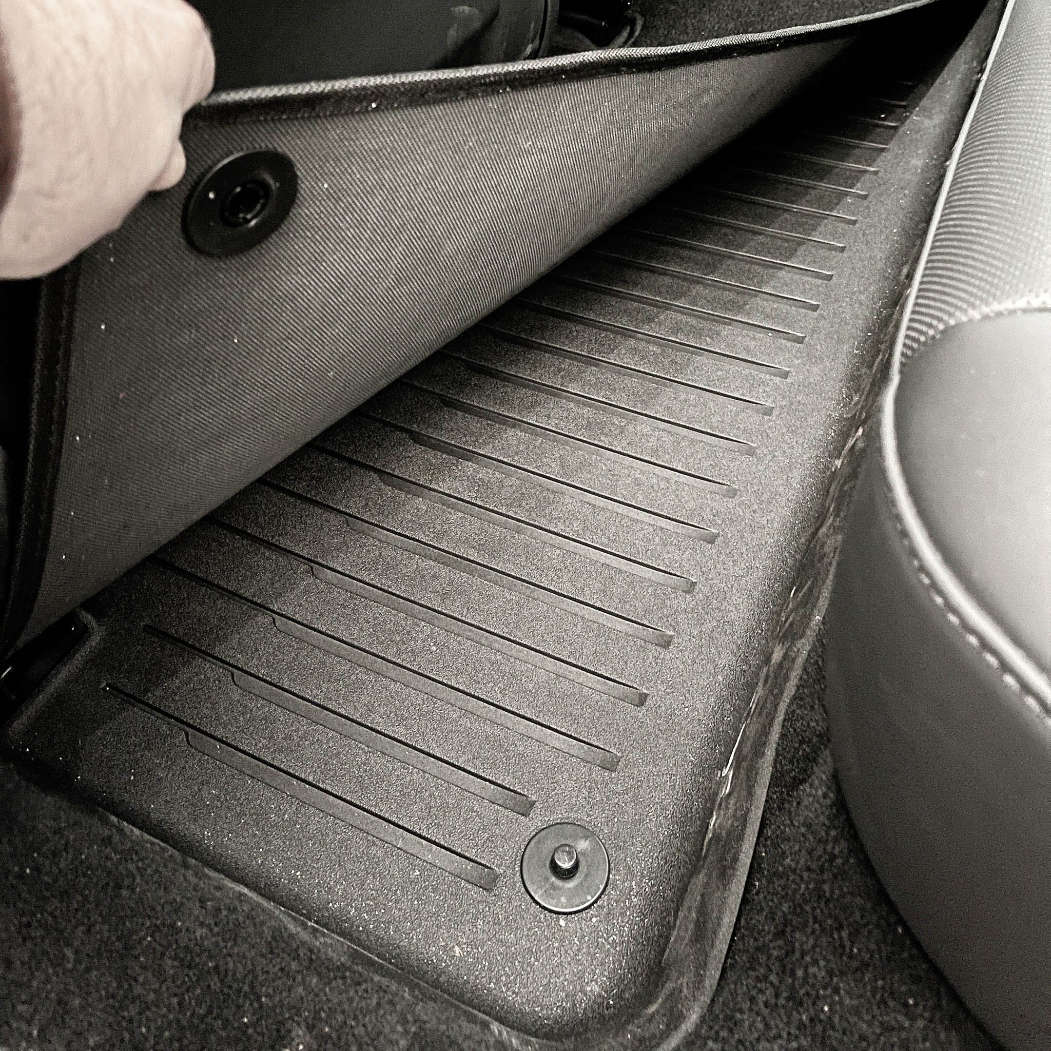 2024 Tesla Model 3 Highland Custom Fit All-Weather Floor Mats - Waterproof Car Interior Accessories for Winter, Rain & Snow Protection | Perfect for Daily Commute, Road Trips & Extreme Weather Conditions