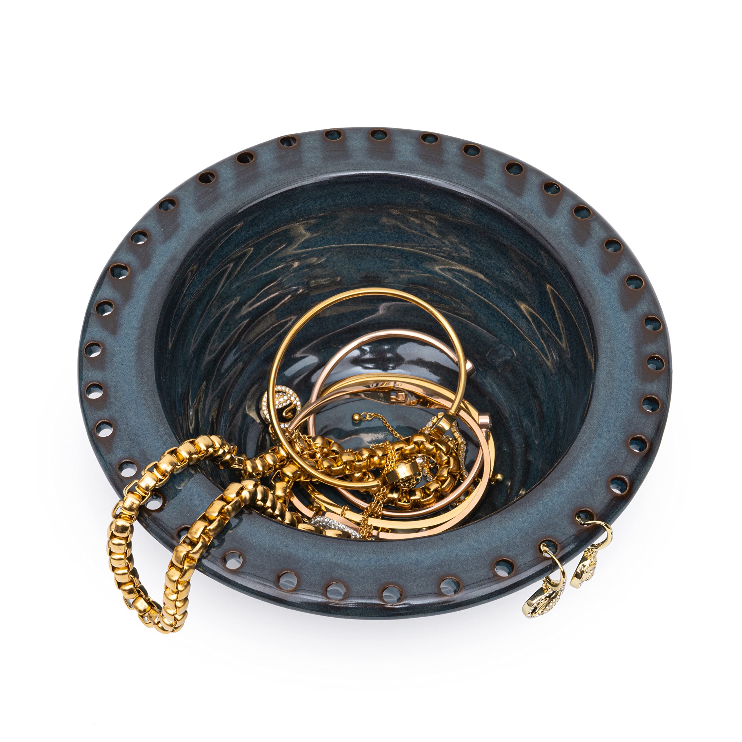 Elegant Jewelry Storage Bowl - 6.5
