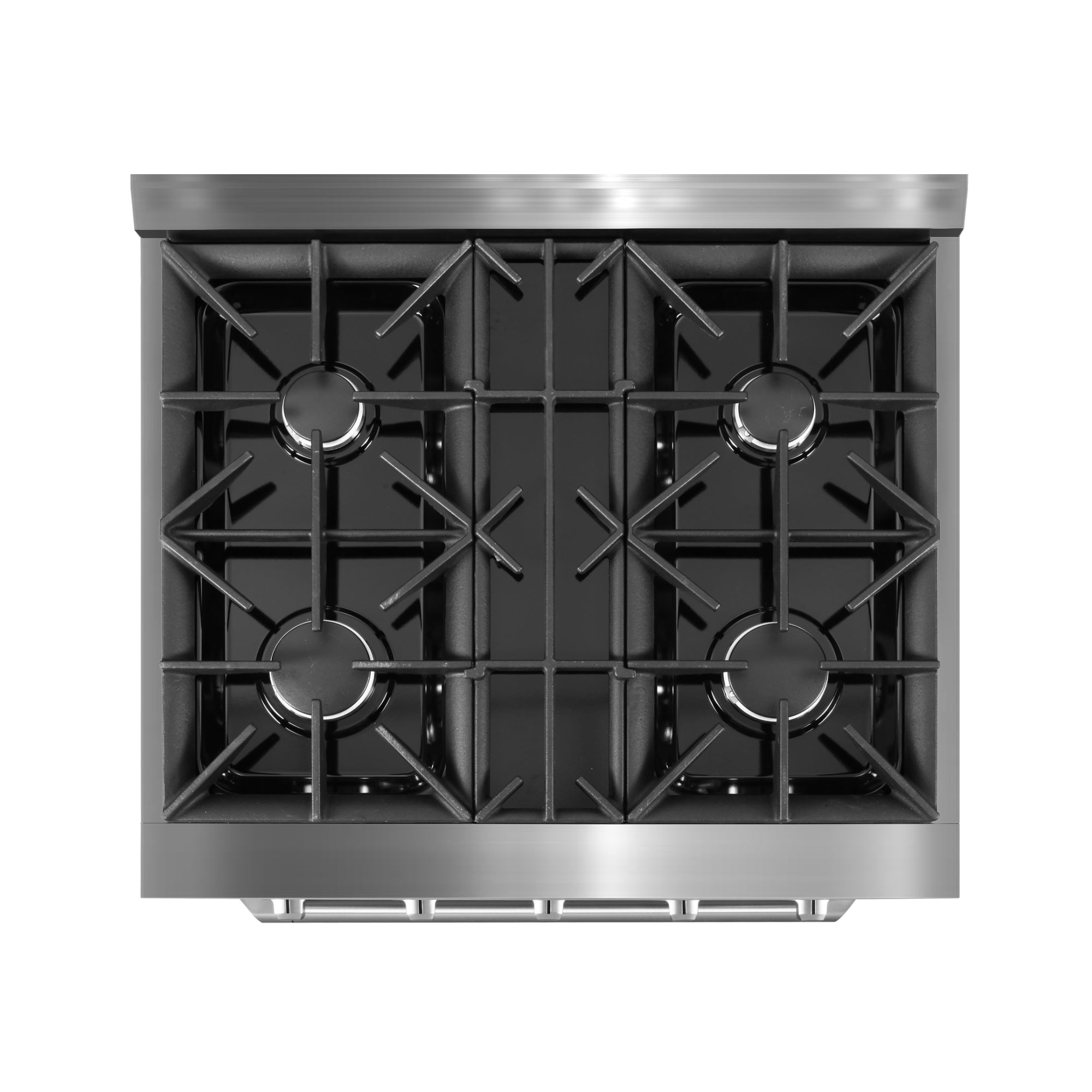 Ancona 30 Inch 4.2 Cu. Ft. Stainless Steel Gas Range with 4 Burners & Convection Oven - Perfect for Home Kitchen Cooking, Baking, and Family Meals
