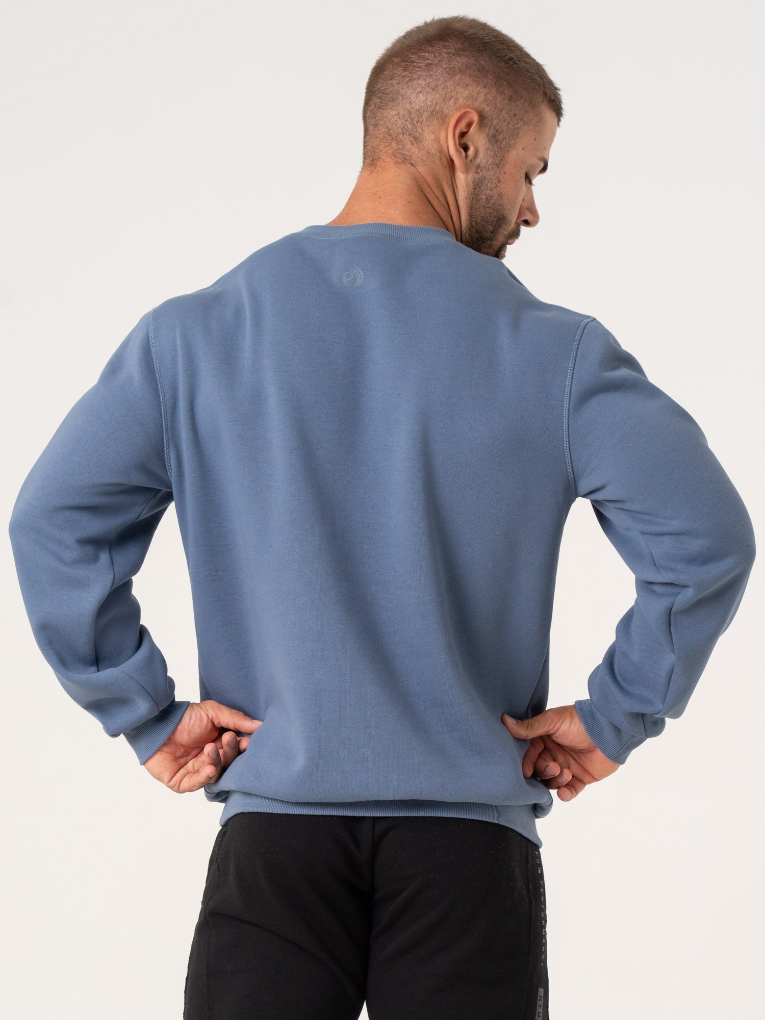 Men's Denim Blue Pursuit Pullover Hoodie - Casual Comfort Wear for Outdoor Activities & Everyday Use