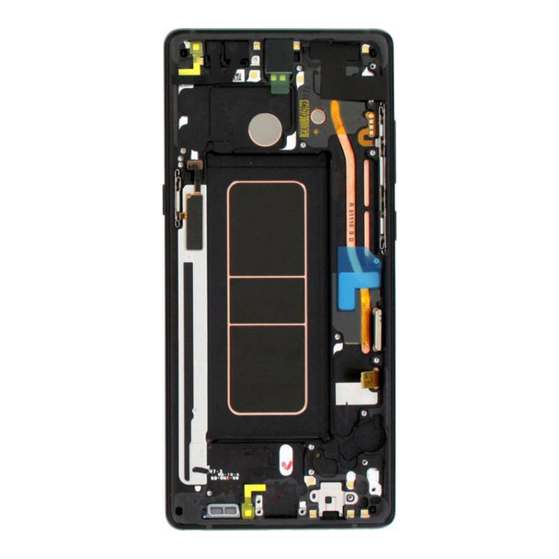 Original Samsung Galaxy Note 8 LCD Screen Replacement with Frame - Full Assembly Kit for DIY Repair - Perfect for Cracked or Damaged Displays (Home, Office & Travel Use)
