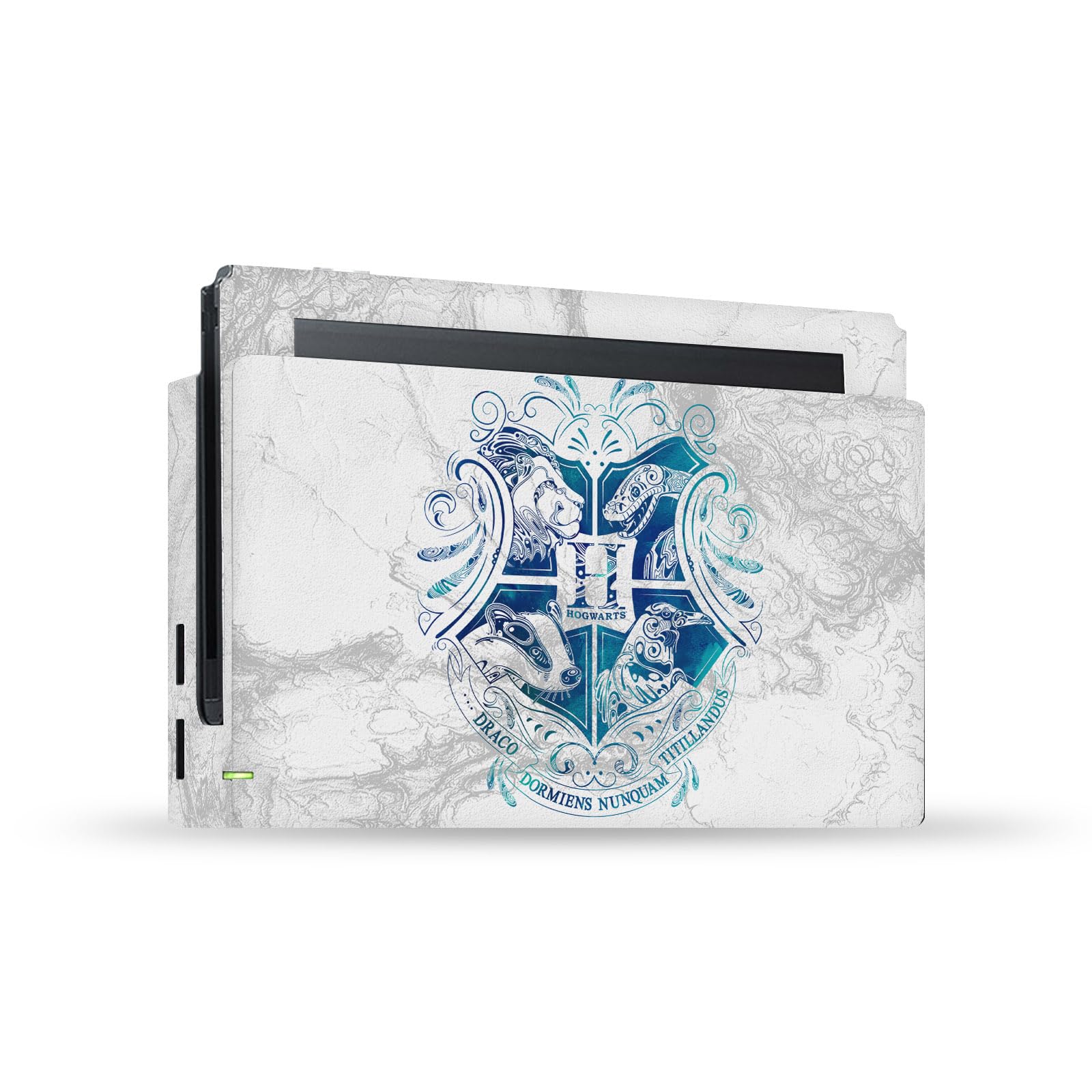 Officially Licensed Harry Potter Hogwarts Aguamenti Vinyl Sticker Skin Decal for Nintendo Switch Console & Dock - Waterproof Gaming Accessory for Switch Lovers & Potter Fans - Perfect for Customizing Your Switch, Protecting from Scratches, and Showing House Pride