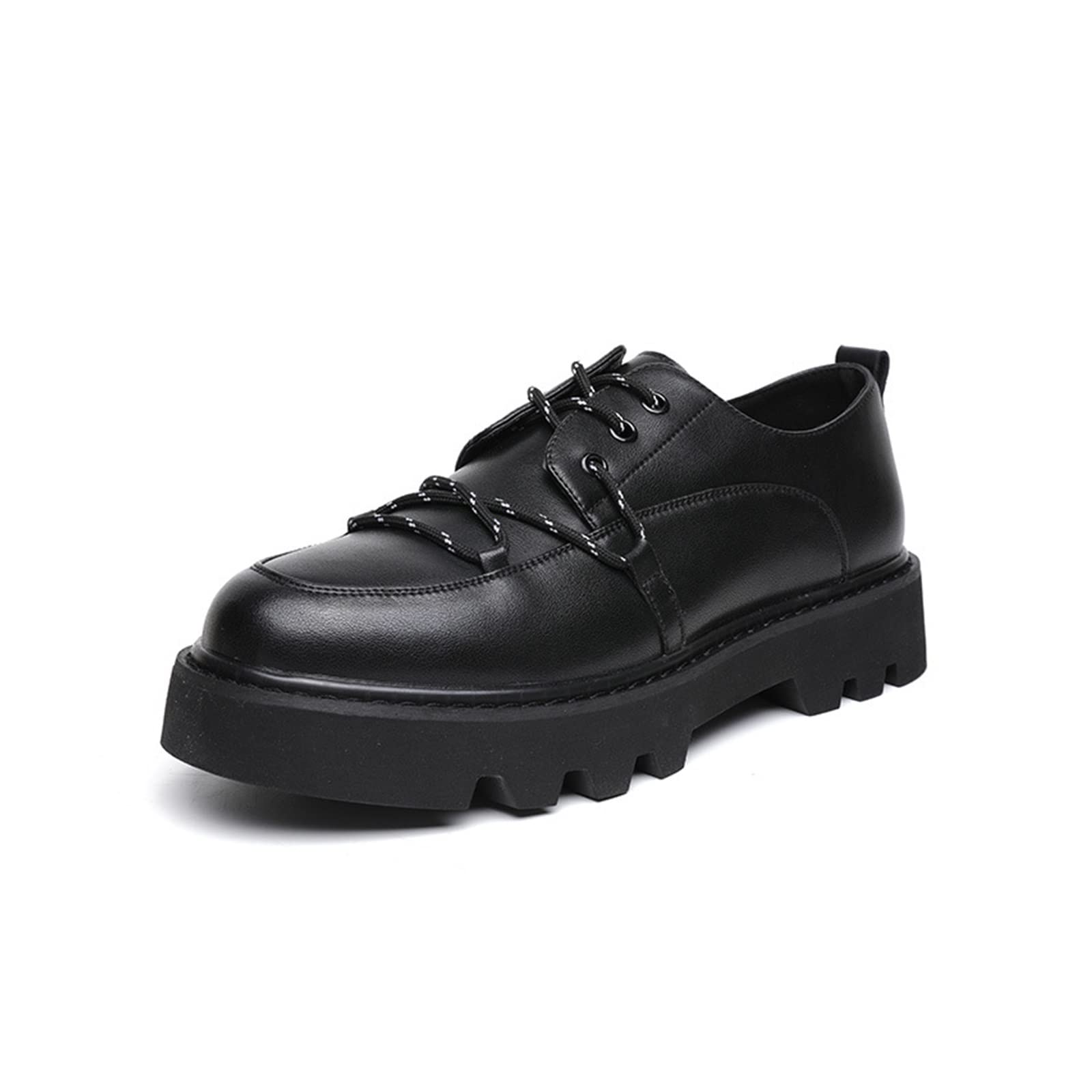 JRTGHNF Men's Business Casual High Platform PU Leather Shoes - Stylish Korean Streetwear for Office, Wedding & Fashion | Comfortable & Chic Formal Footwear for Men